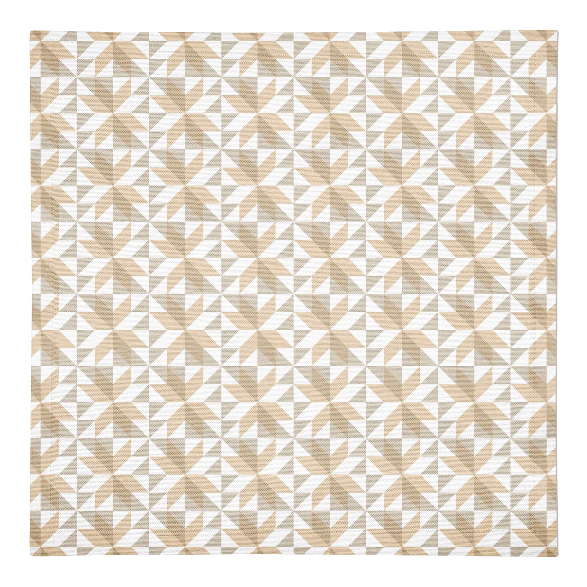 Neutral Barn Star Pattern Cotton Twill Napkin
