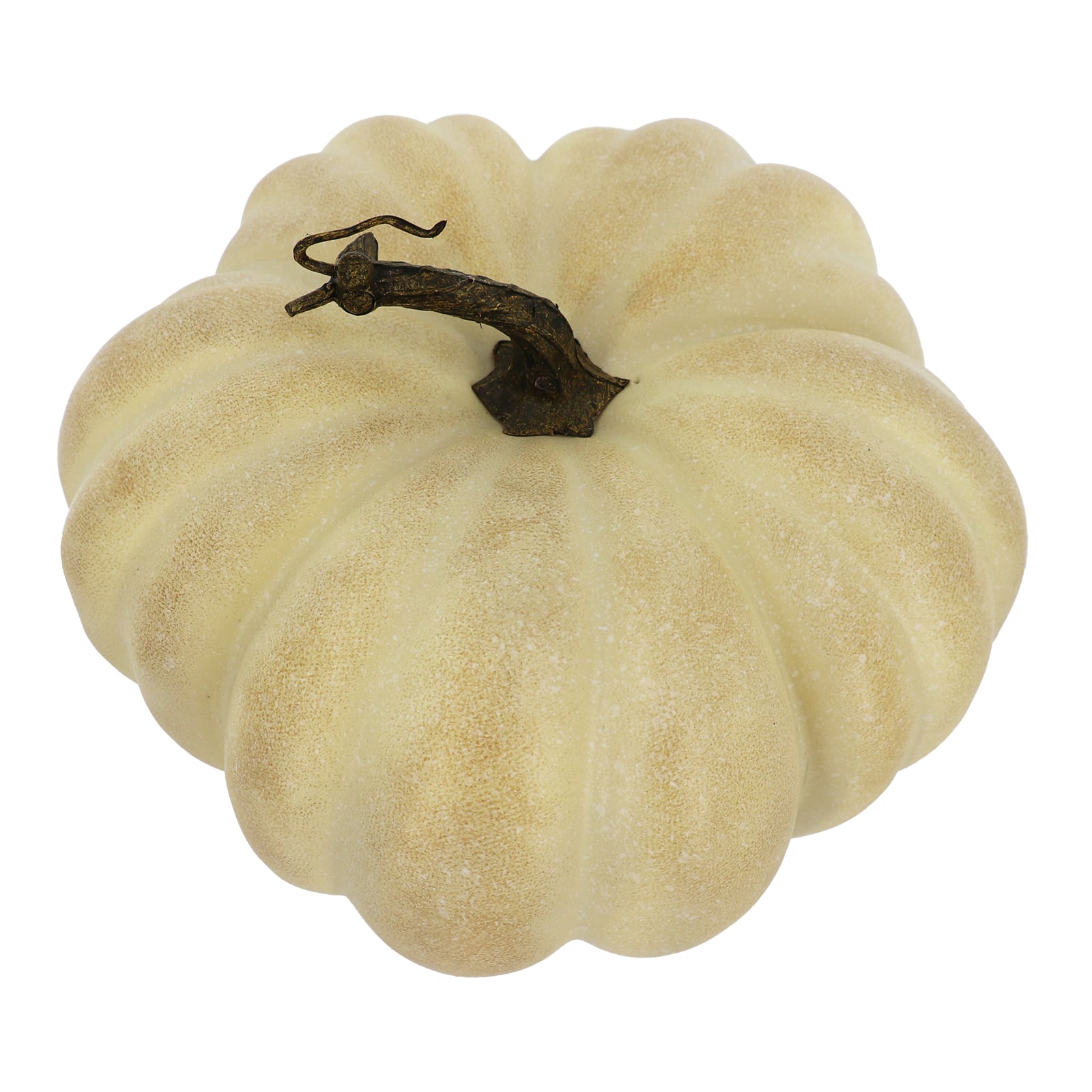 10" White Washed Beige Decorative Pumpkin by Ashland®