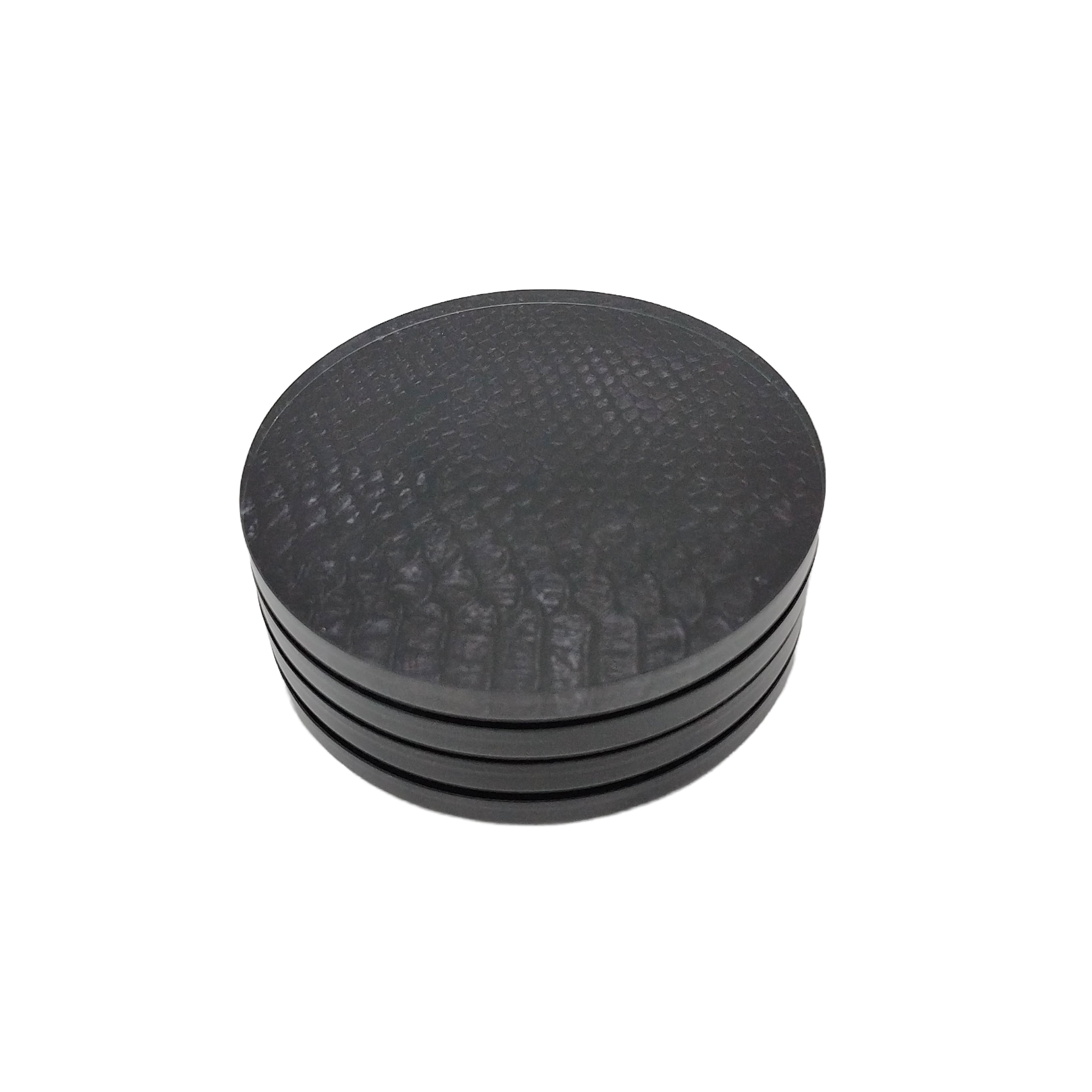 4.2" Black Faux Crocodile Coaster Set, 4ct. by Ashland®