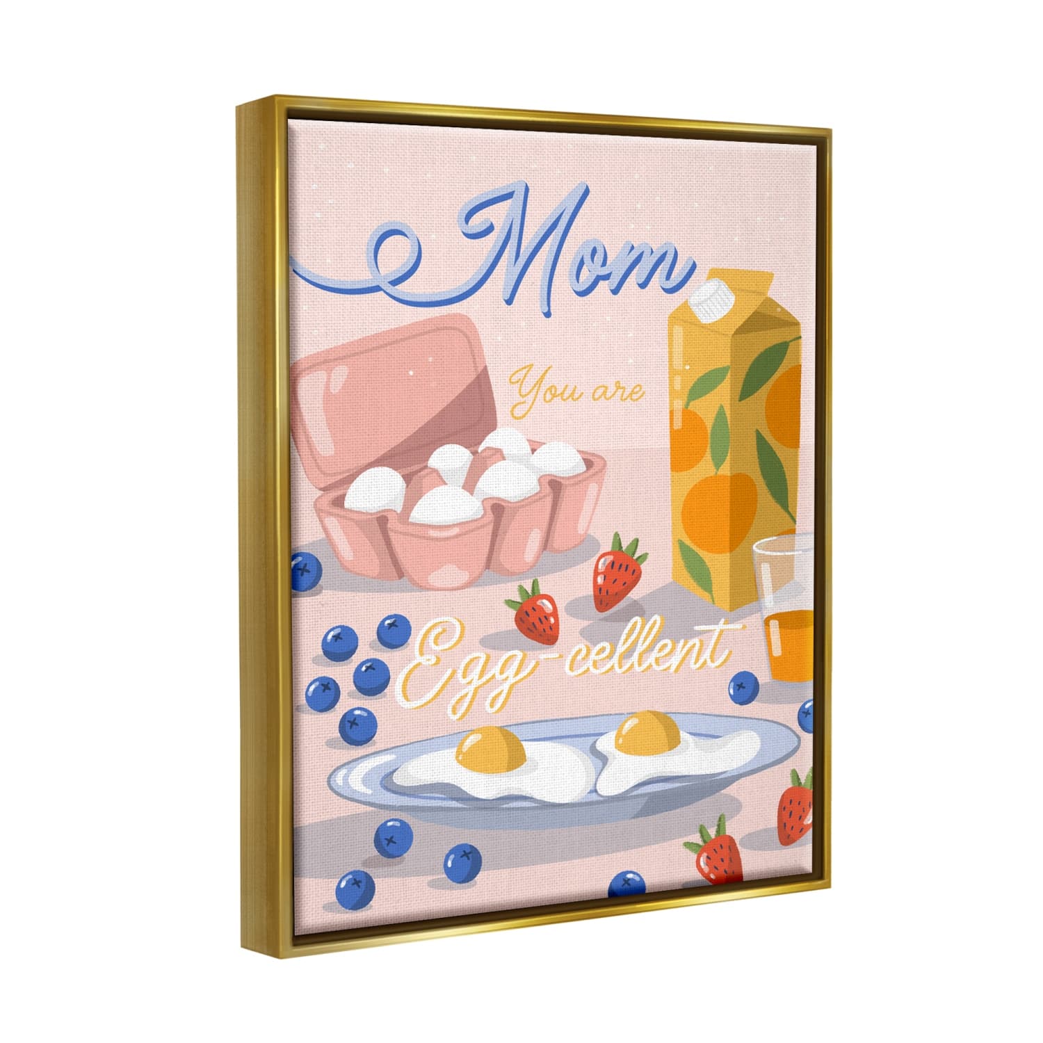 Stupell Industries Mom You Are Egg-cellent Phrase Floater Framed Art