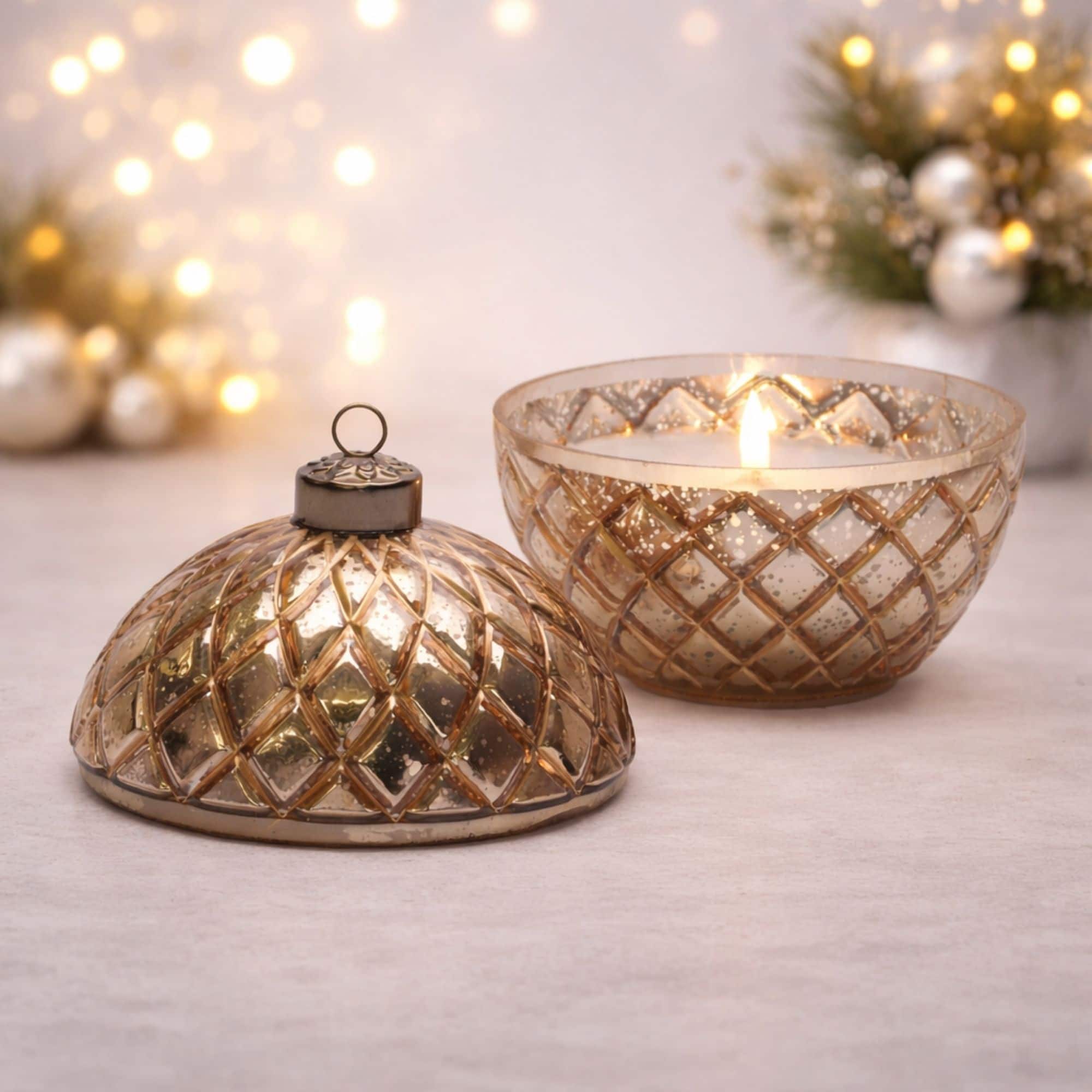 Melrose 6.5" LED Glass Ornament Candle