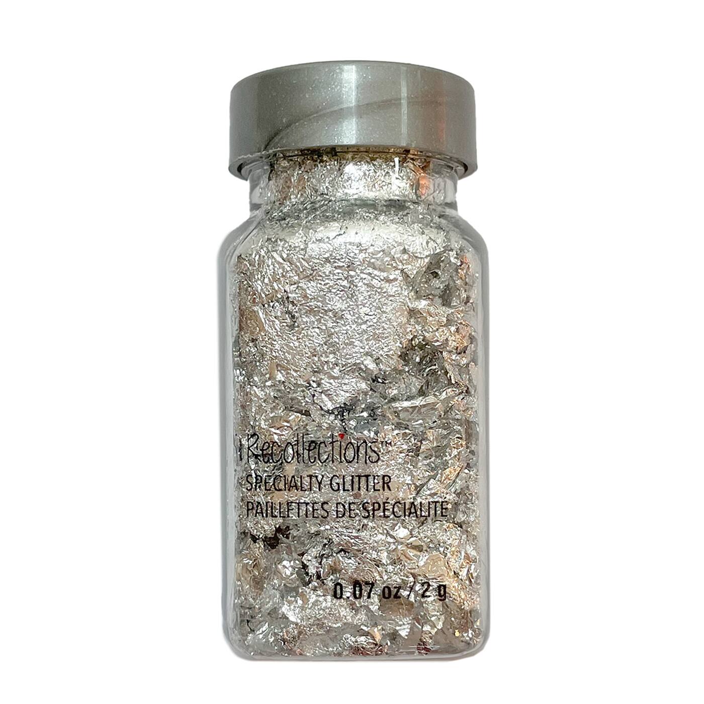 12 Pack: Silver Foil Specialty Glitter Flakes by Recollections™