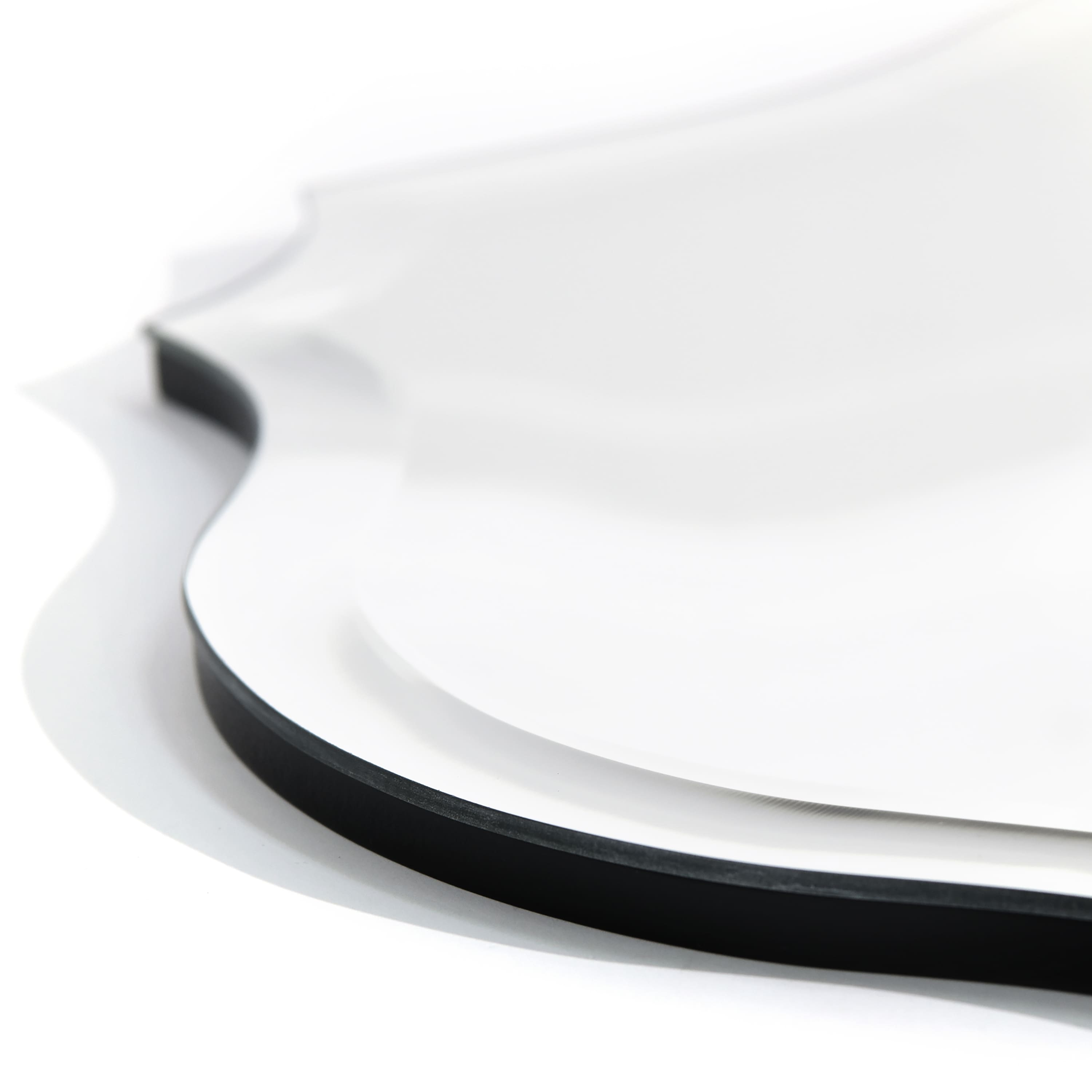 Empire Art Direct Scalloped & Beveled Oblong Frameless Wall Mirror