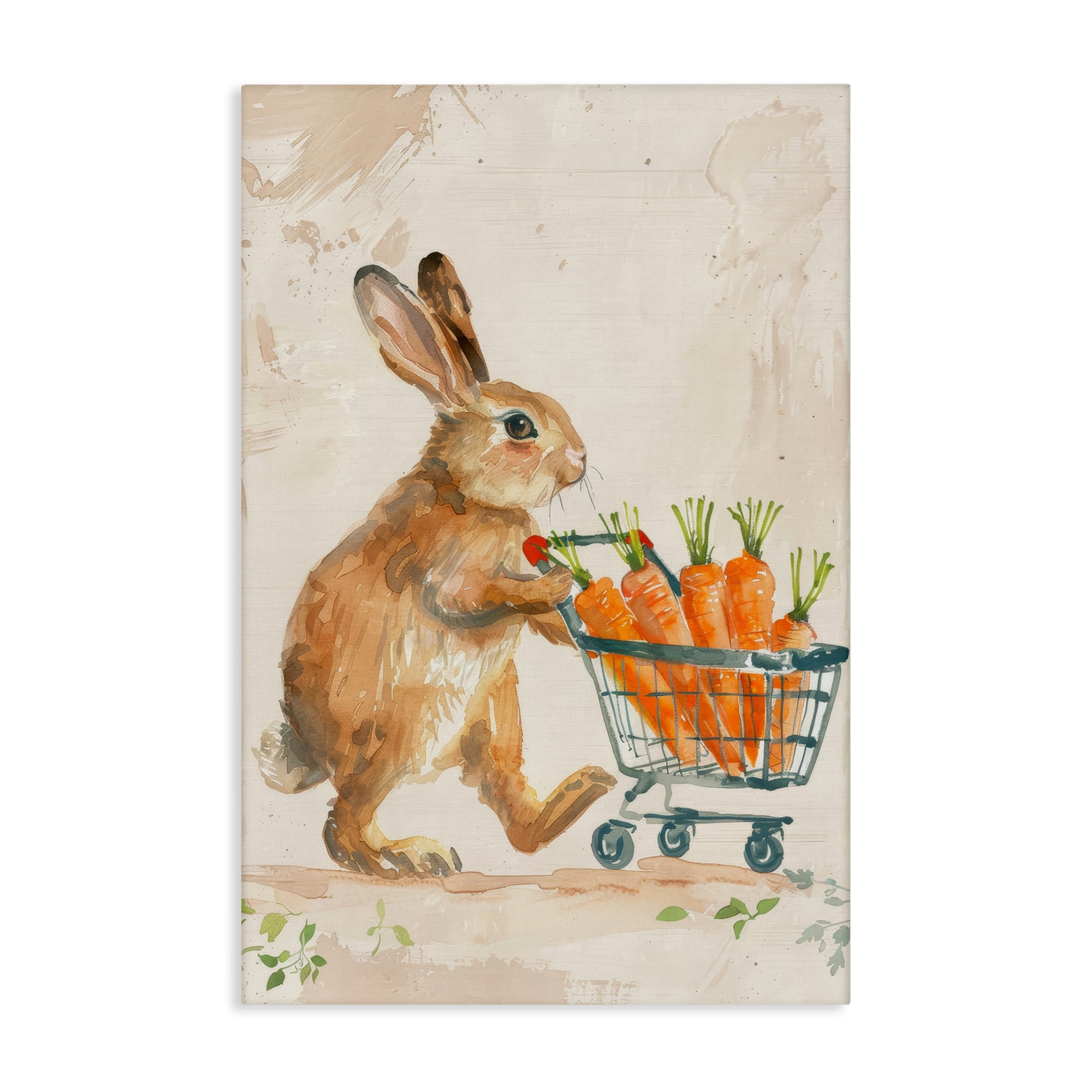 Stupell Industries Carrot Connoisseur Rabbit Canvas Wall Art