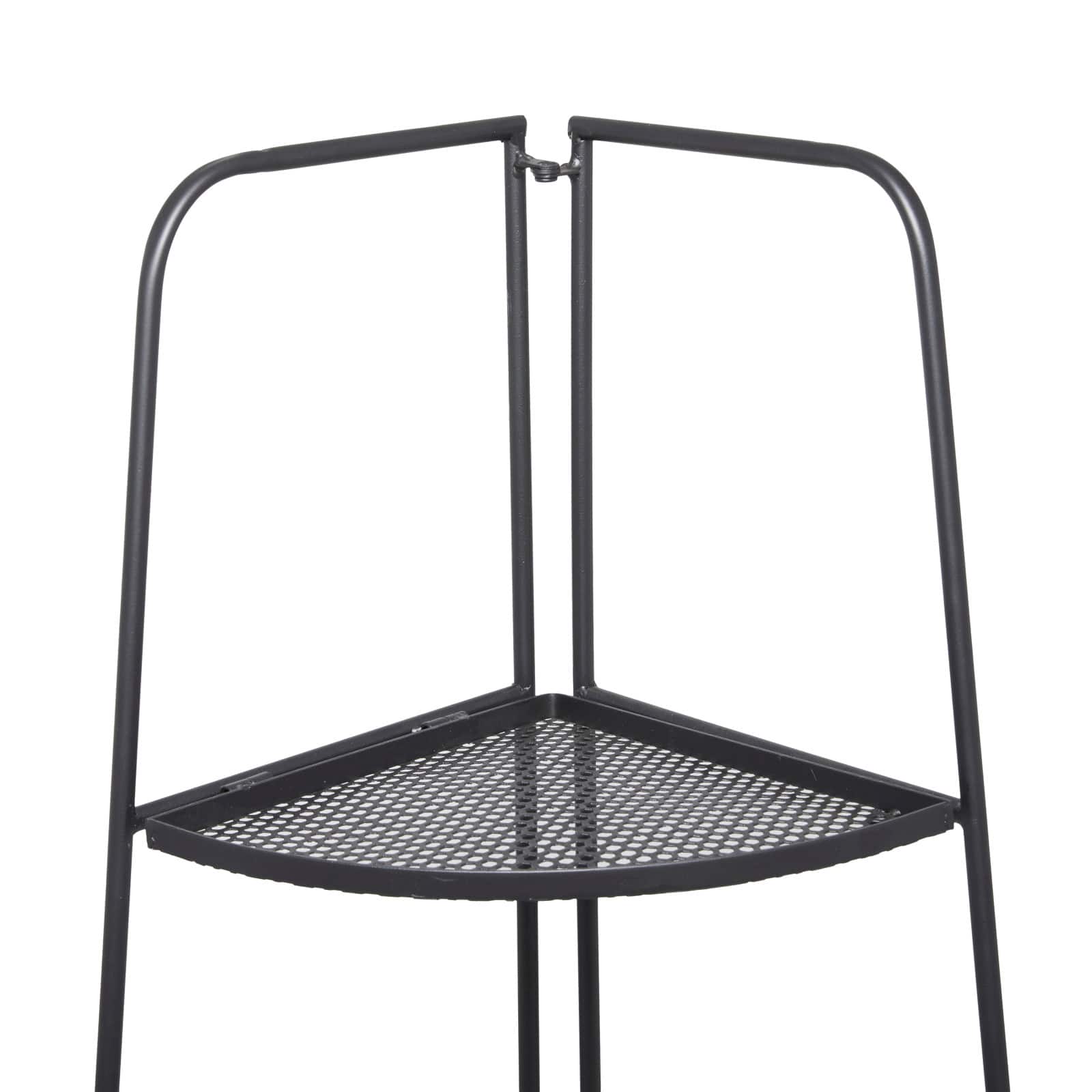 Black Iron Contemporary Bakers Rack, 27" x 22" x 16"