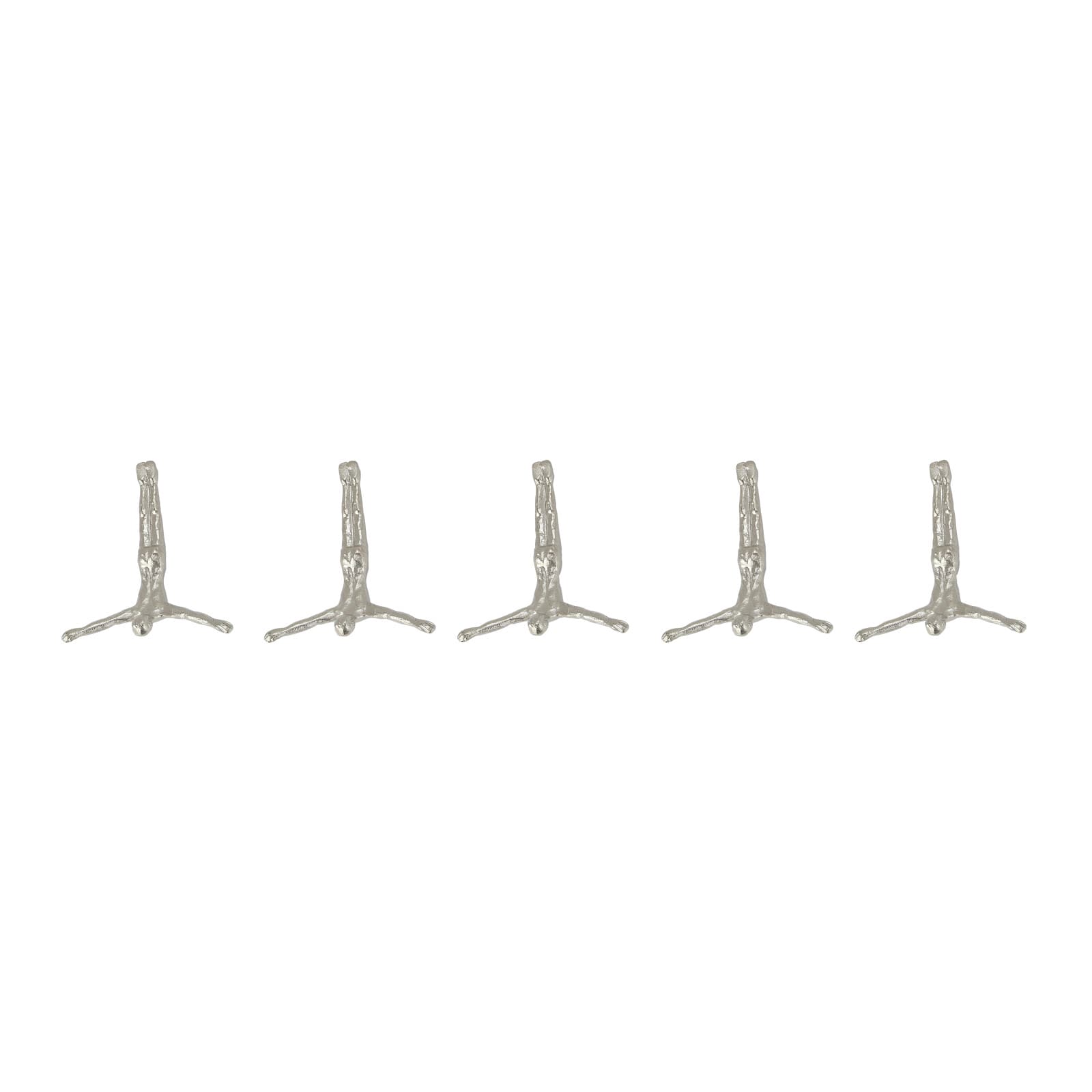 10" Aluminum Modern Figurine Wall Décor Set