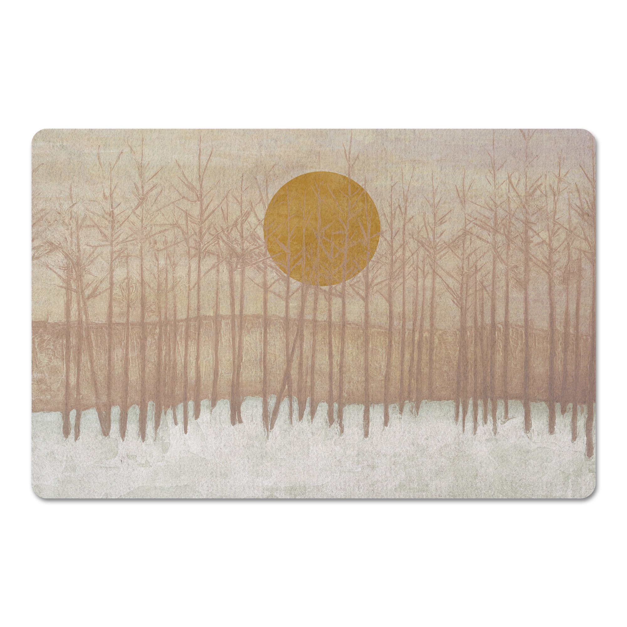 Golden Landscape Floor Mat