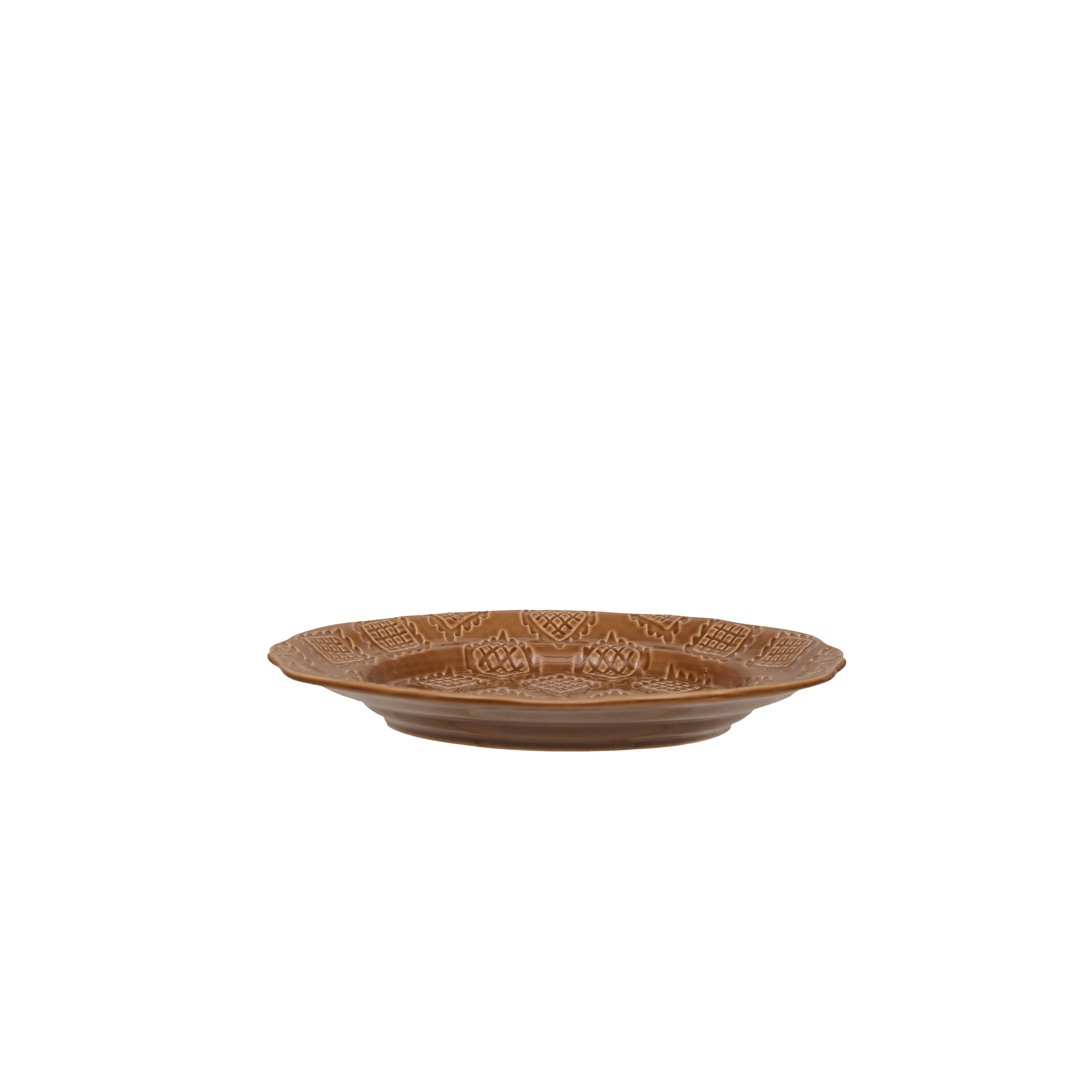 8" Brown Ceramic Plate by Ashland®