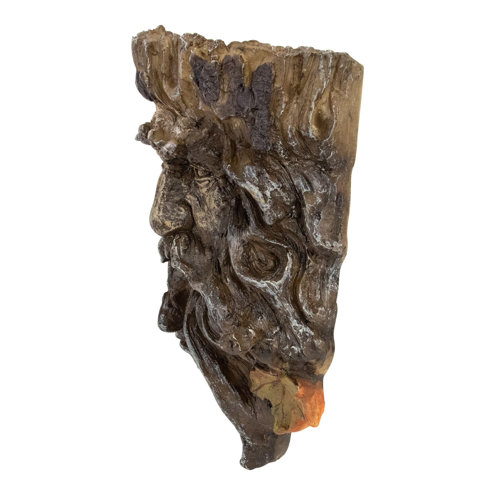 10.25" Brown Tree Face Outdoor Garden Planter