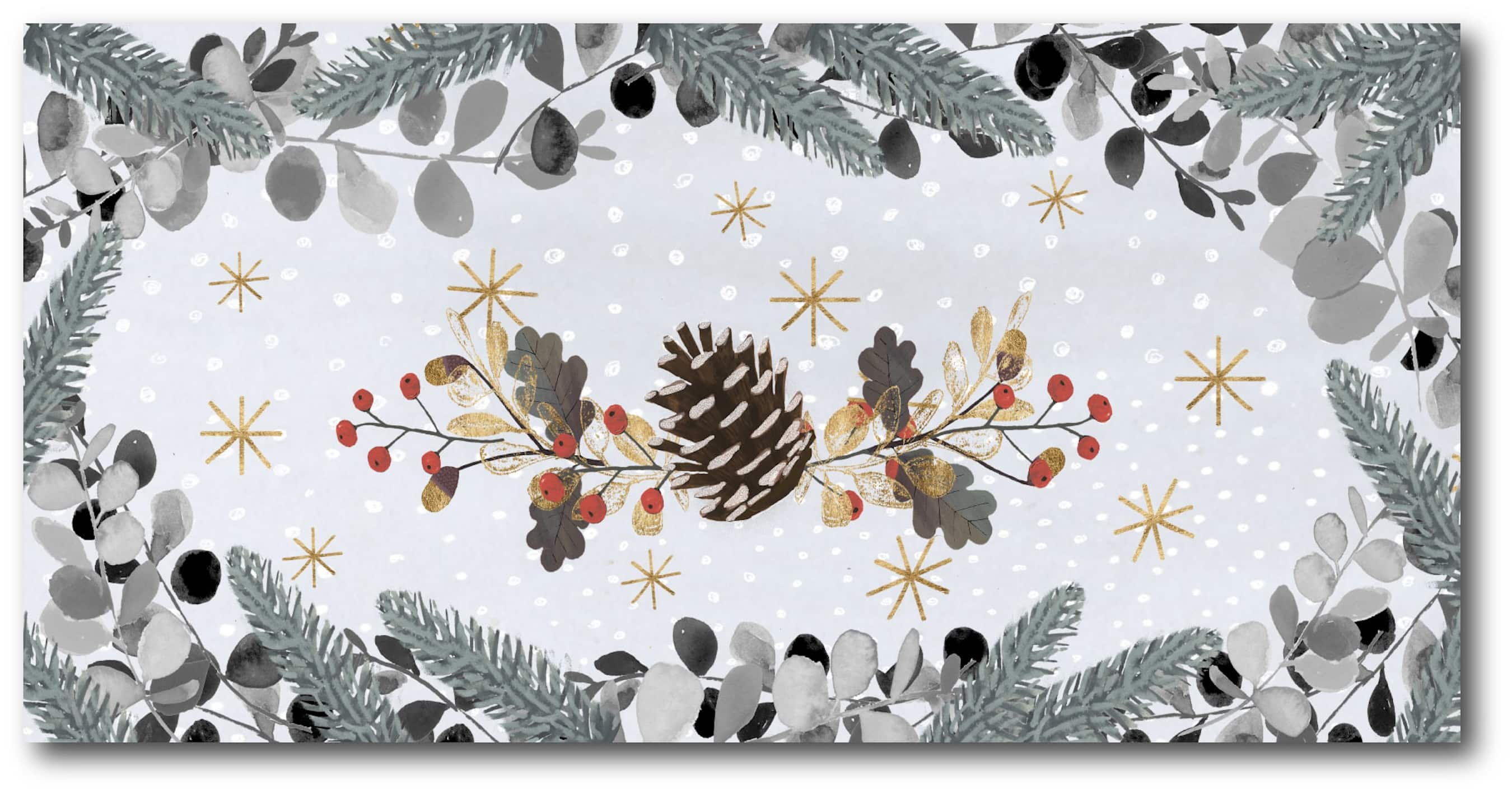 Courtside Market® Christmas Woodland IV Gallery Wrapped Canvas Wall Art