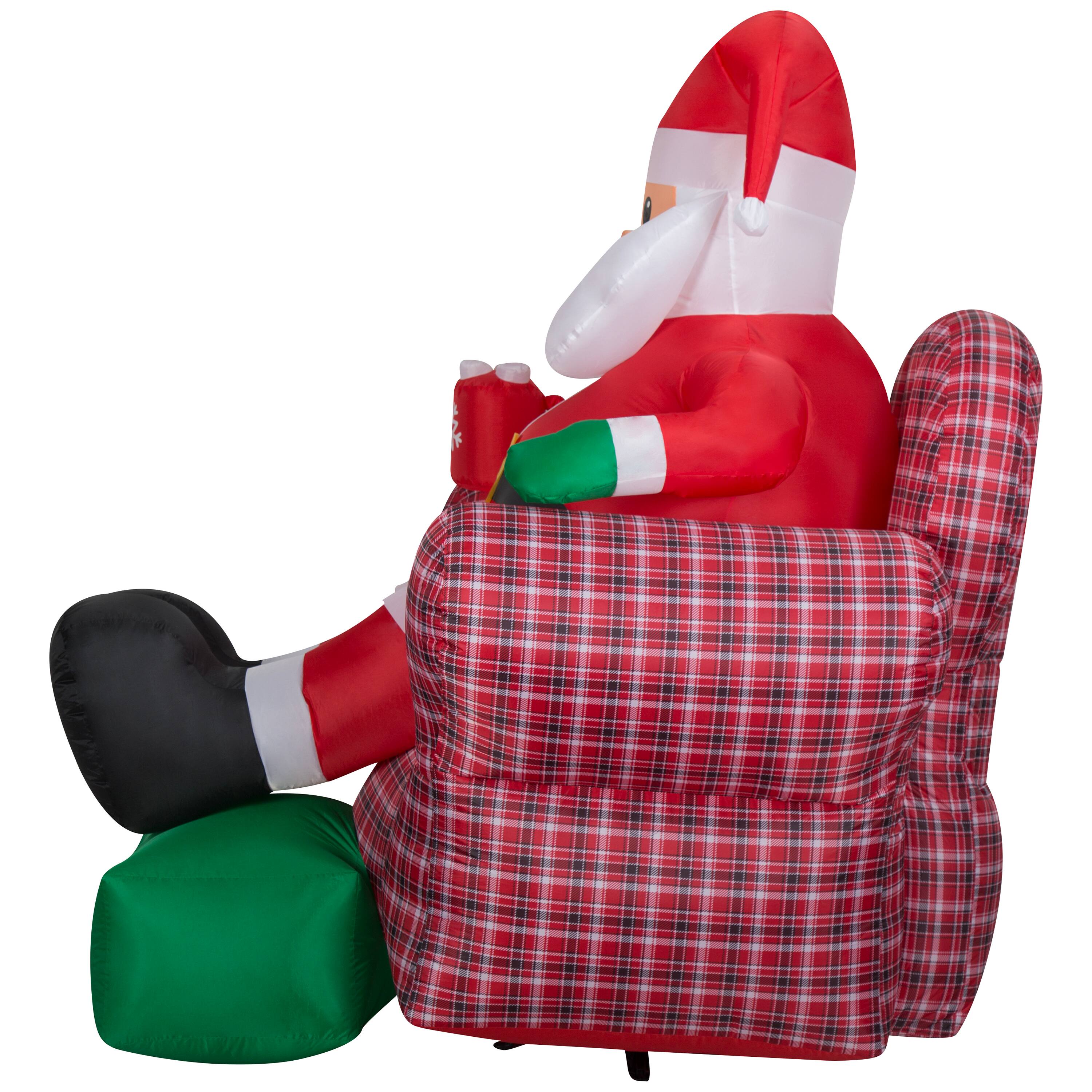 6ft. Airblown® Inflatable Santa in Recliner
