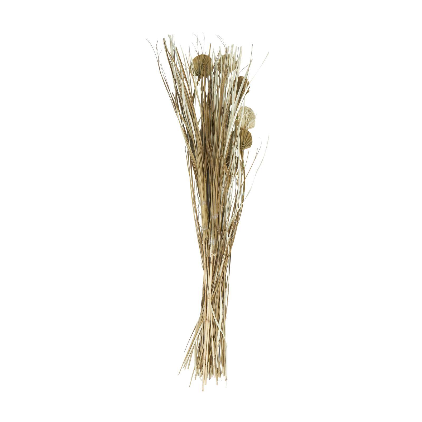 4.75ft. Brown Dried Plant Palm Leaf Natural Foliage with Grass