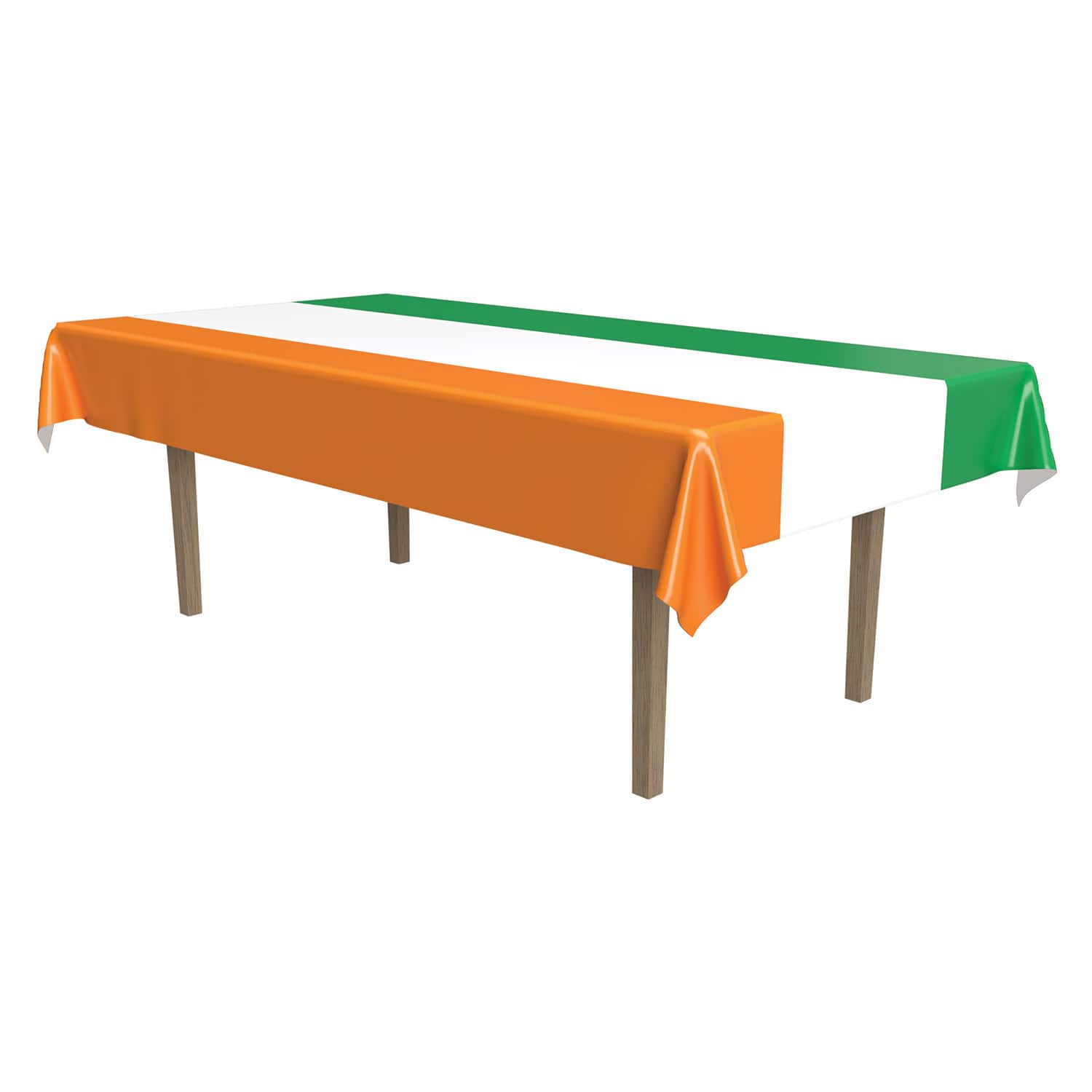 Beistle 54" x 108" Irish Plastic Table Covers, 2ct.
