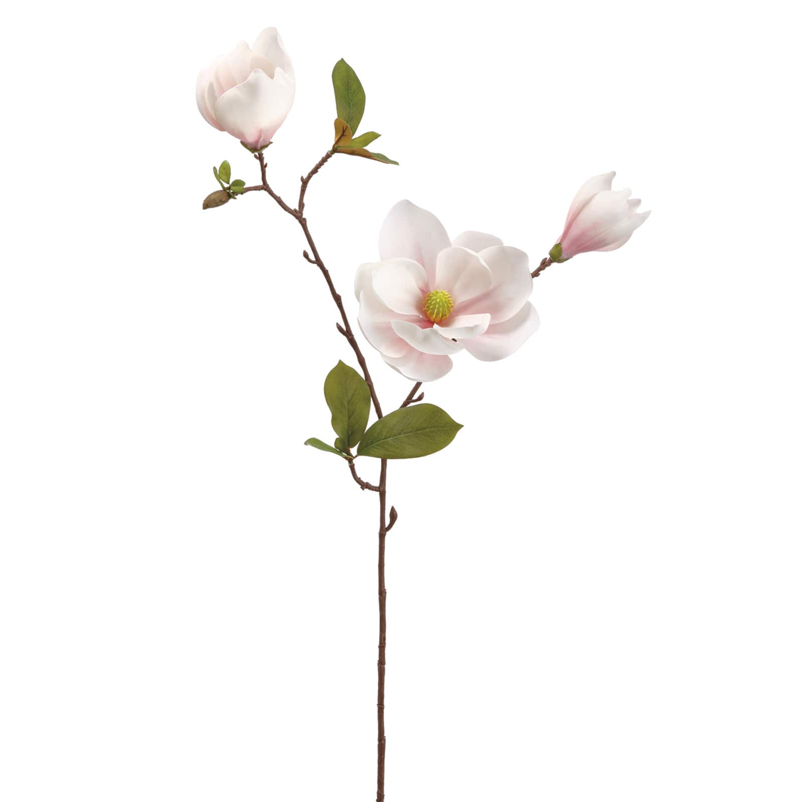 Pink Blush Magnolia Spray Stem