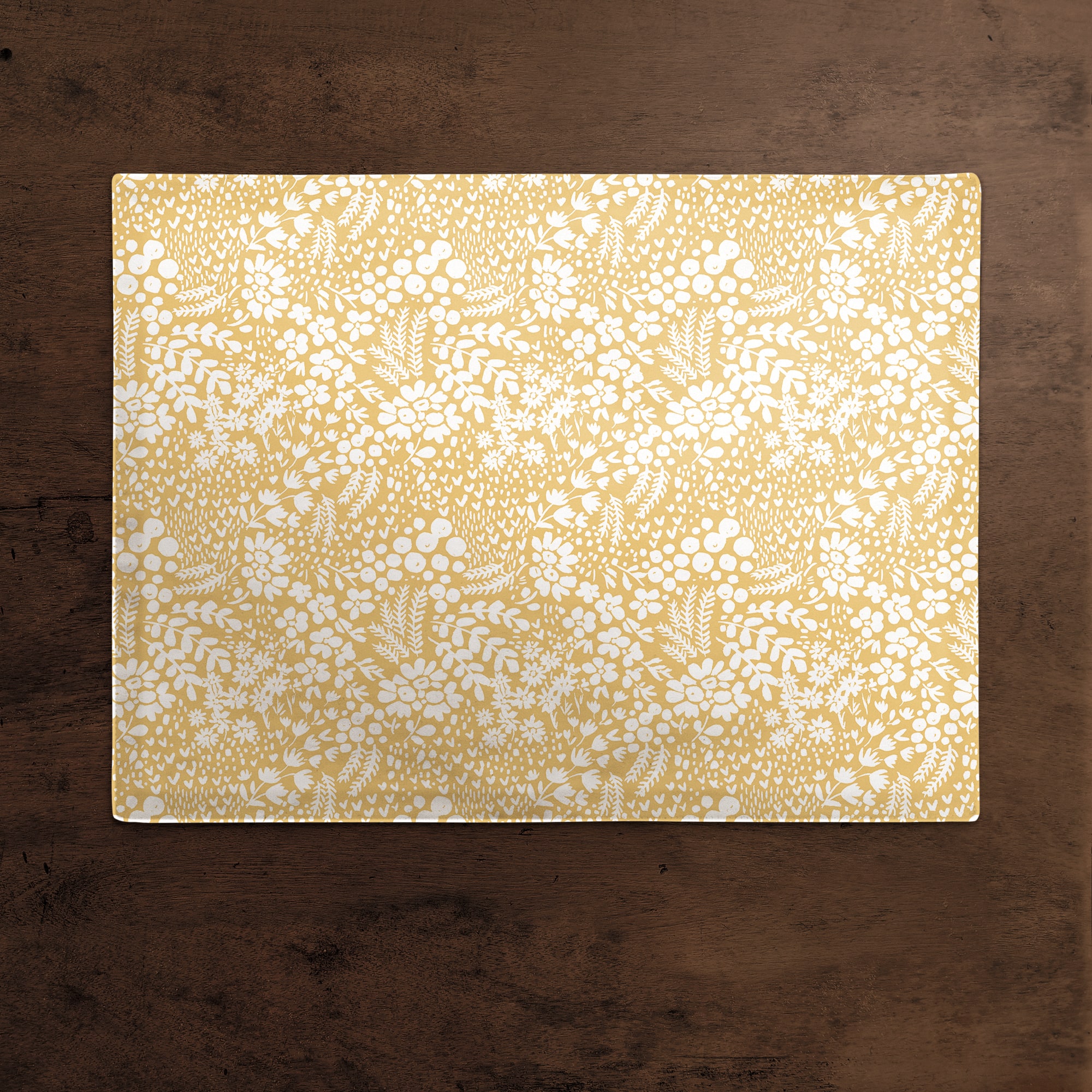 Dainty Floral Cotton Twill Placemat