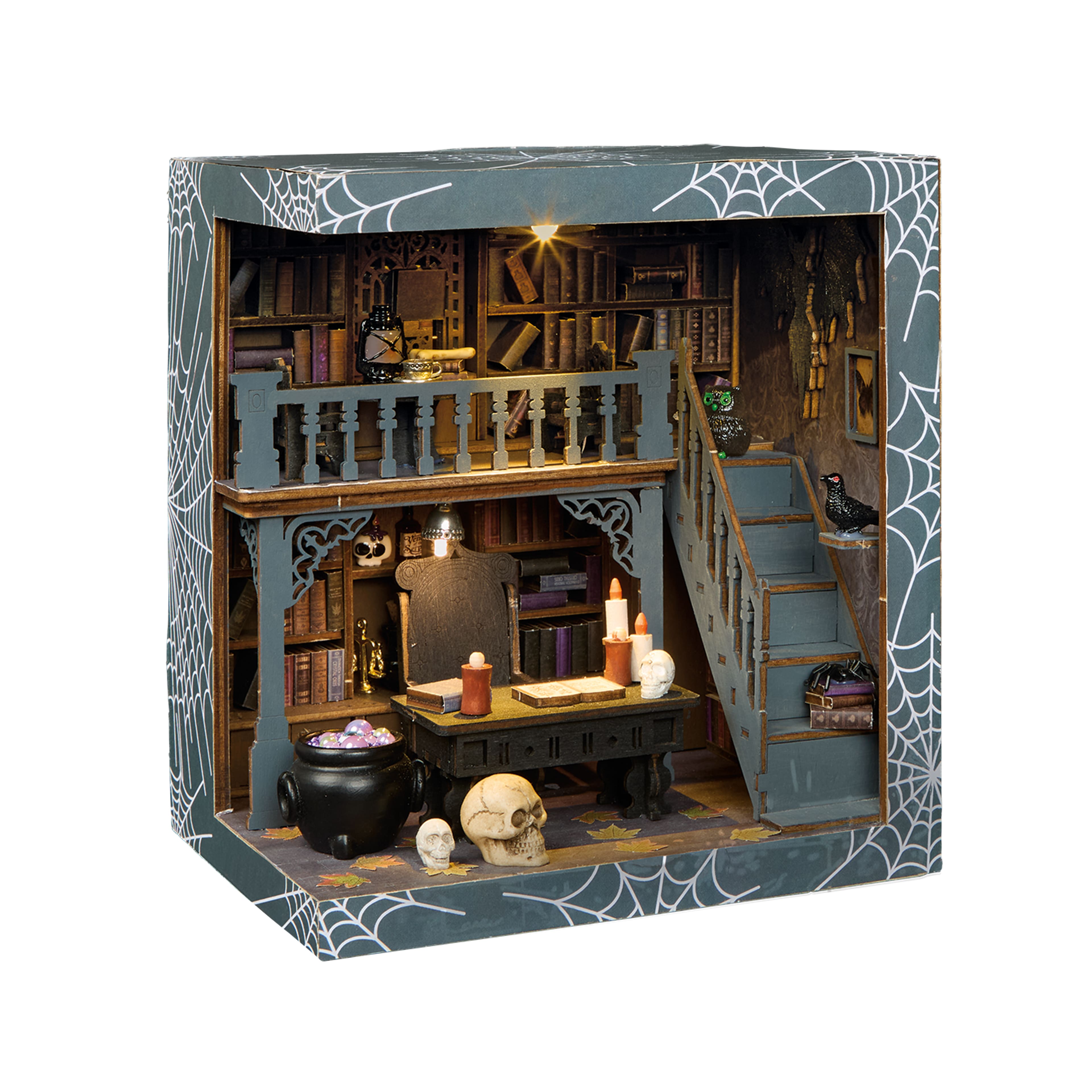 Haunted Library DIY Lighted Diorama Kit by Make Market®