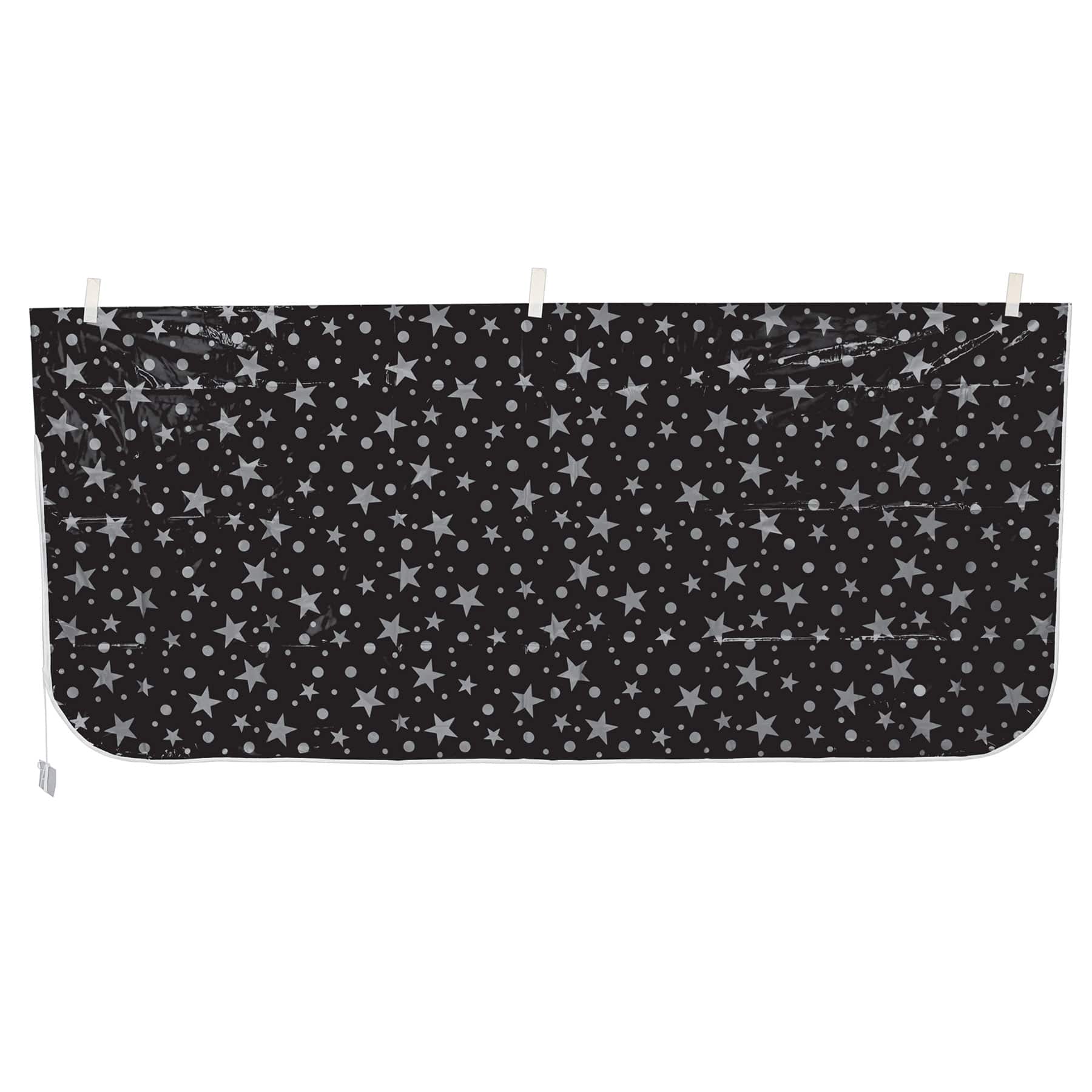 Beistle 36" x 80" Black & Silver Plastic Balloon Bag