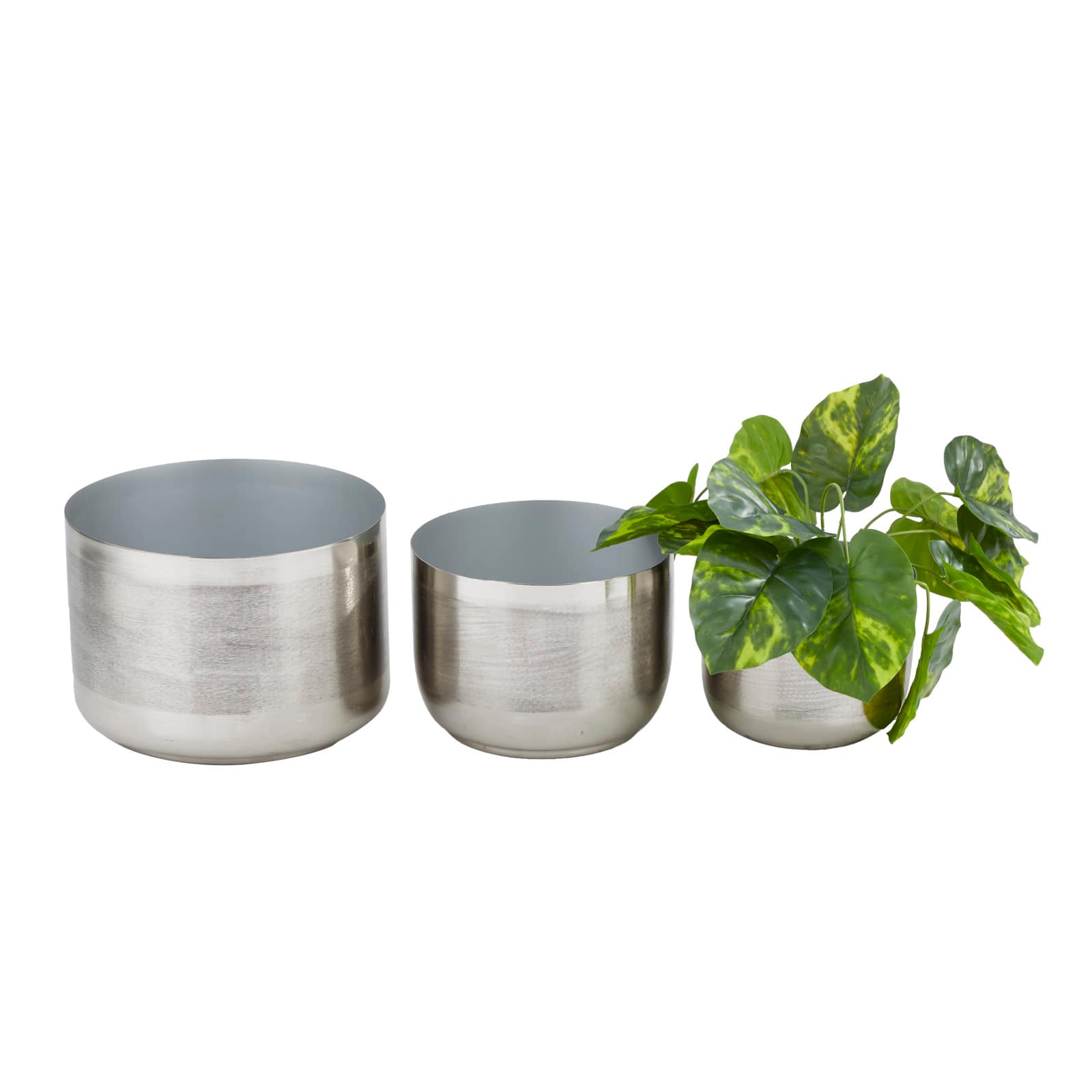 CosmoLiving by Cosmopolitan Iron Modern Planter Set