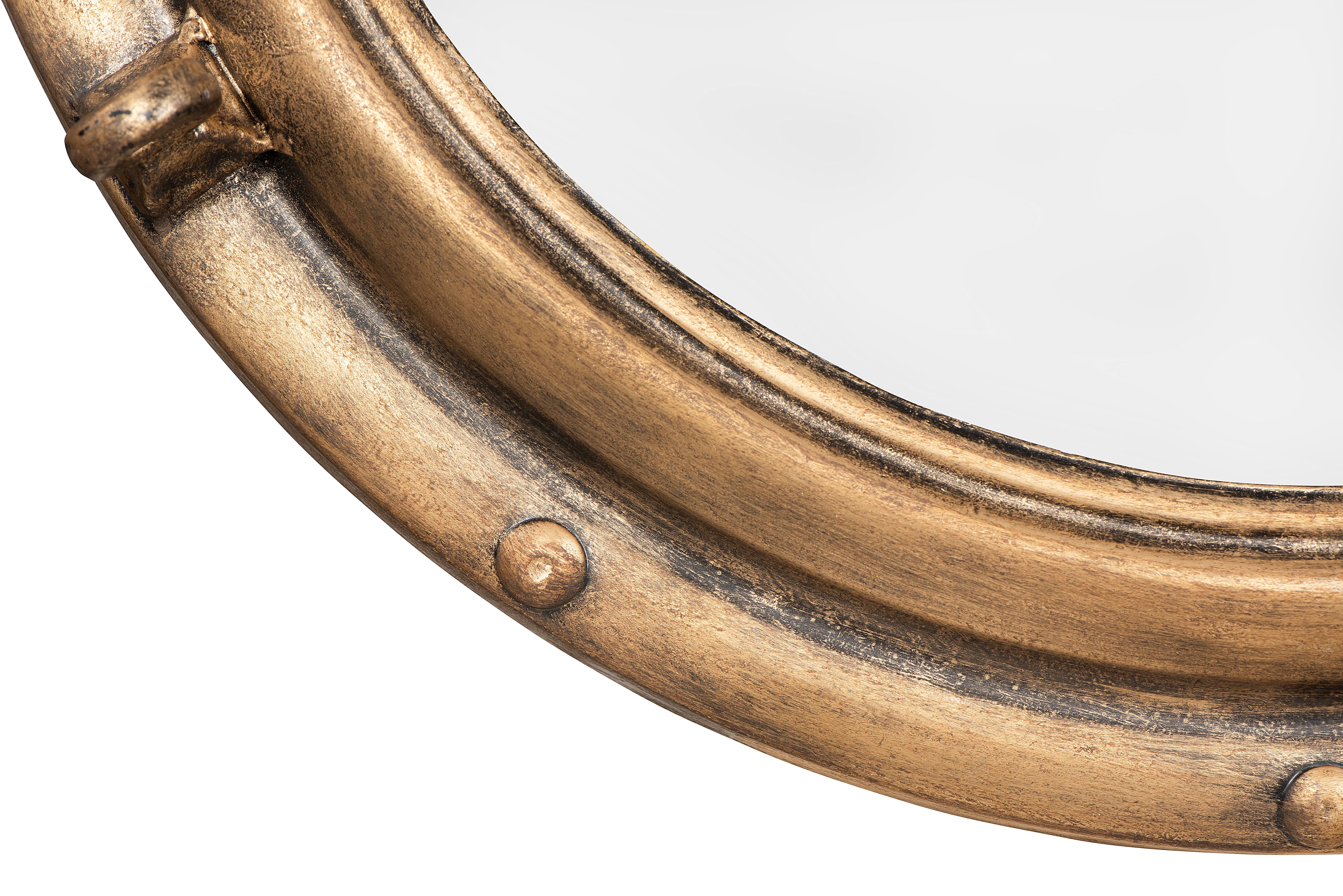 Hello Honey® 22" Round Porthole Framed Wall Mirror