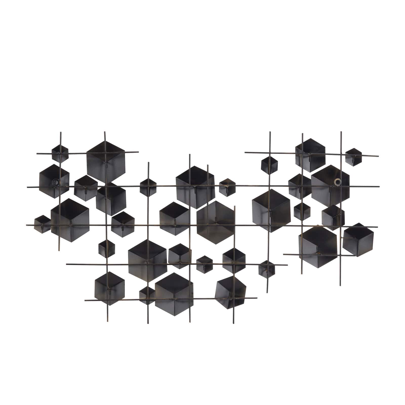 Gold Metal Glam Wall Decor, 20" x 36" x 2"