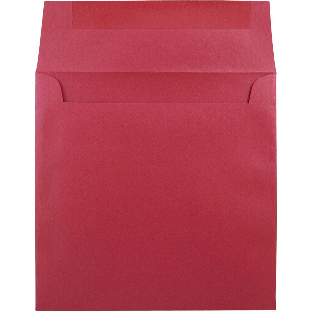 JAM Paper 6.5" x 6.5" Square Metallic Invitation Envelopes
