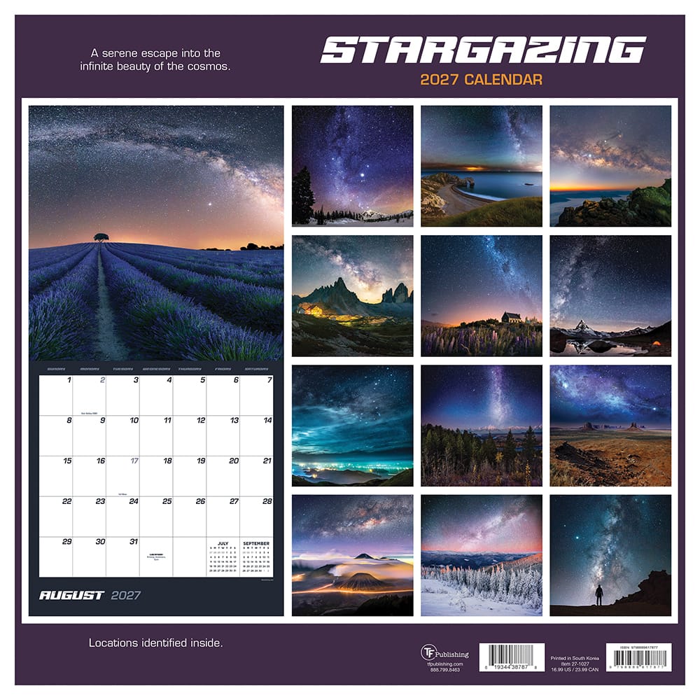 2027 Stargazing Wall Calendar