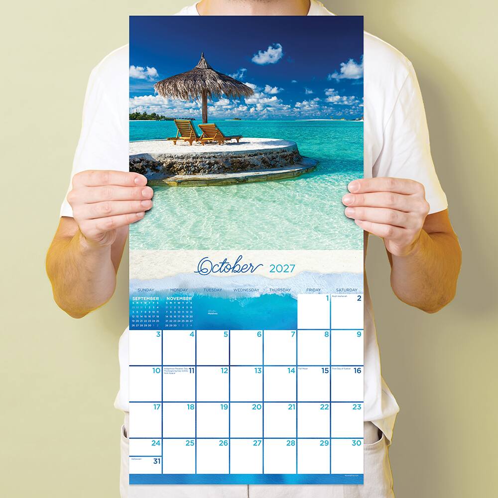 2027 Tropical Escapes Wall Calendar