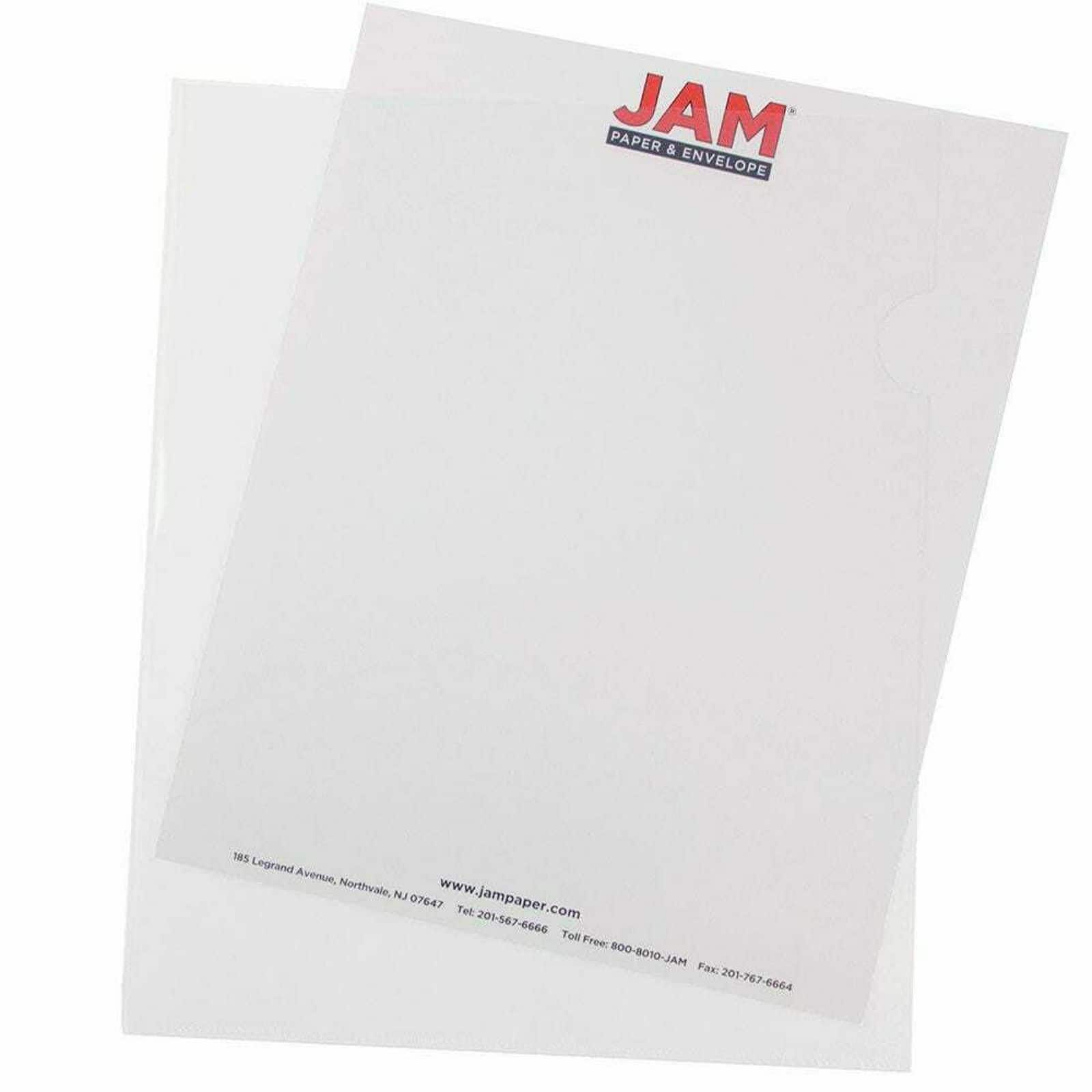 JAM Paper 9" x 11.5" Plastic Sleeves