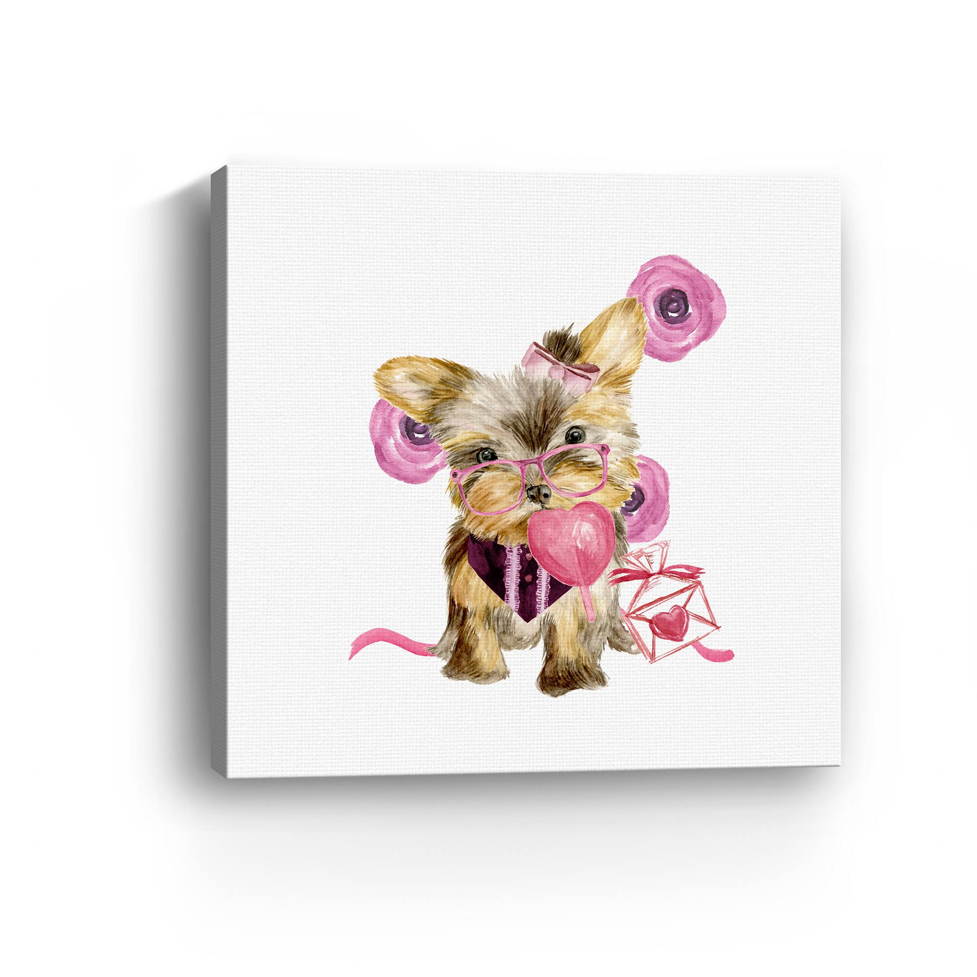Valentine Puppy VI Canvas Giclée Art