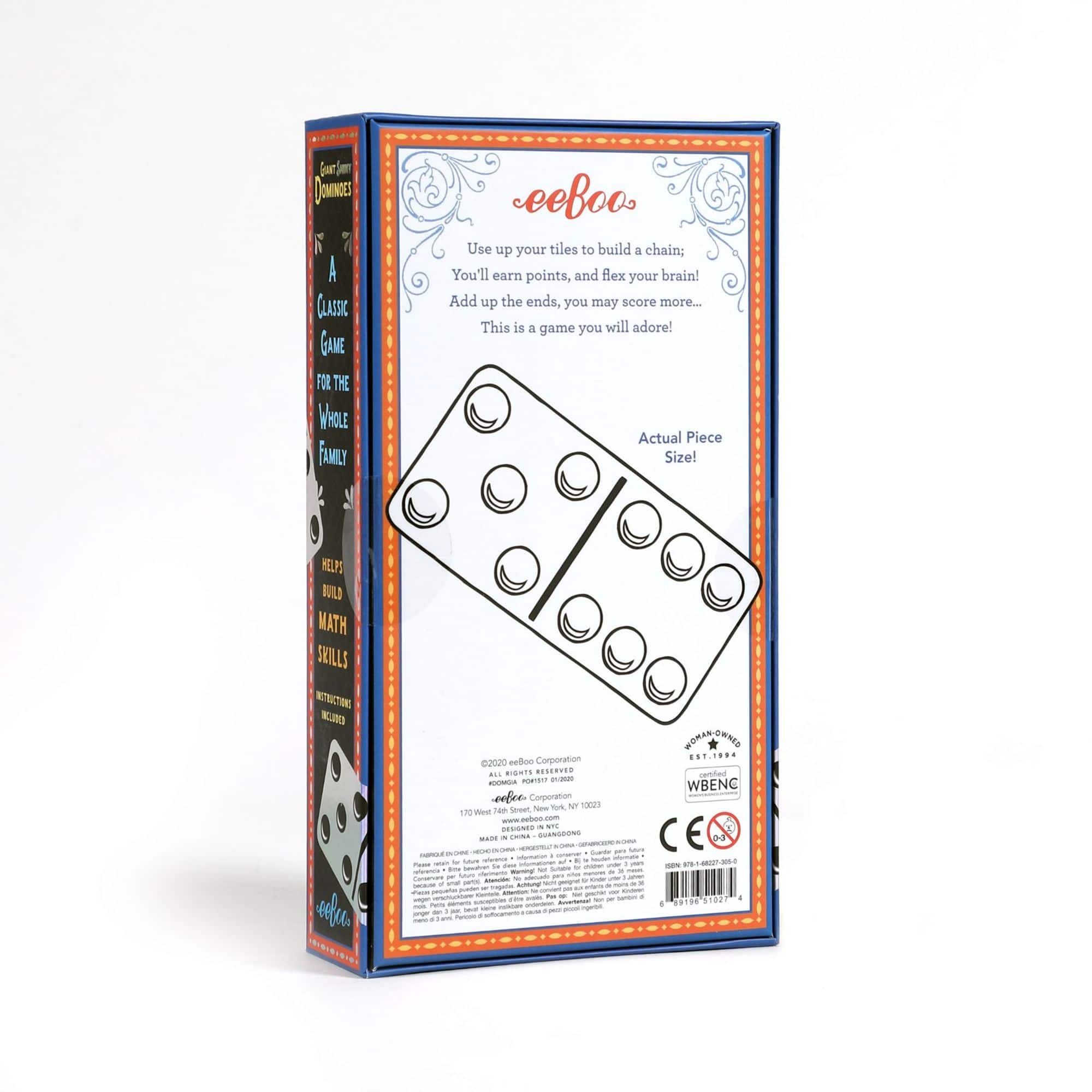 eeBoo Giant Shiny Holographic Foil Dominoes