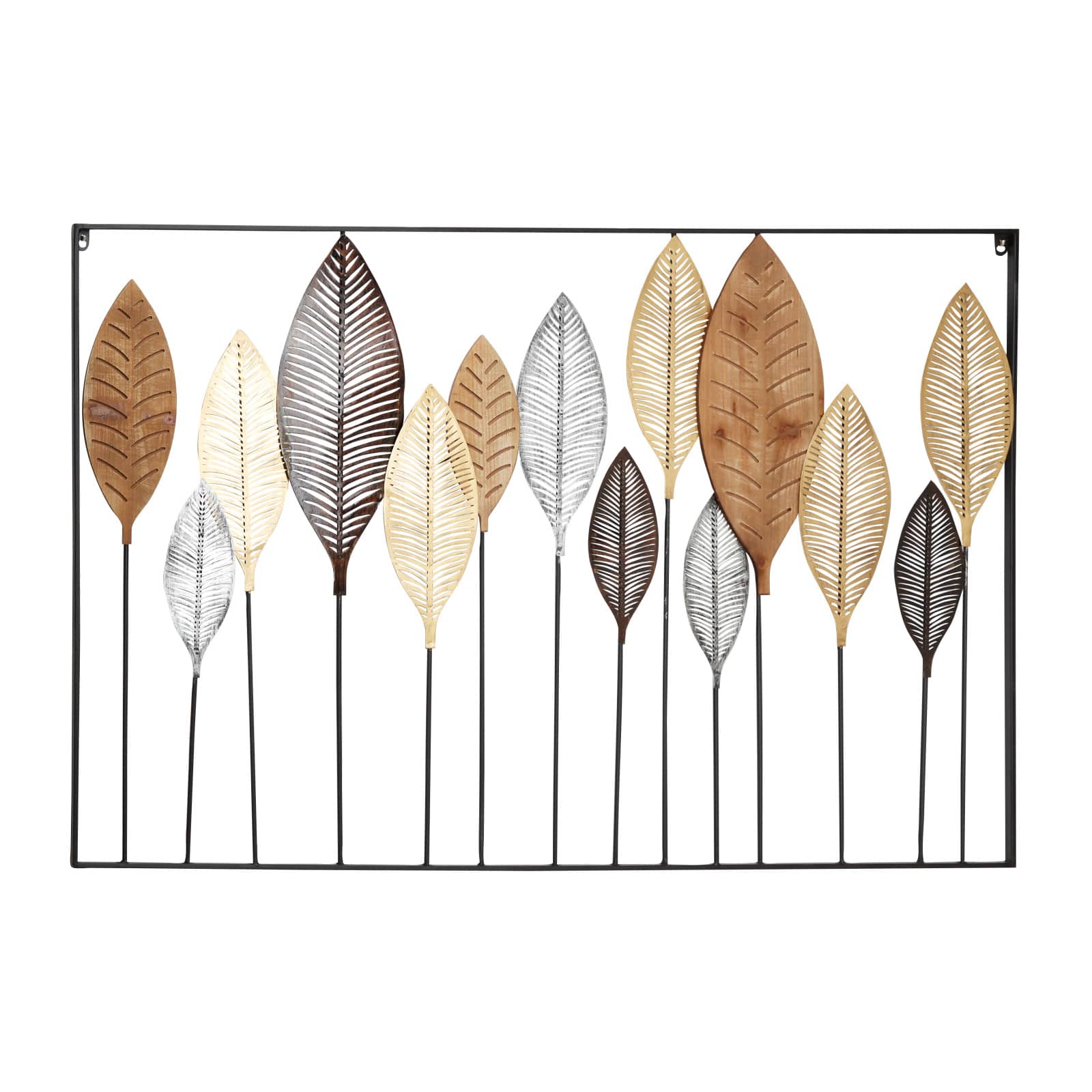 47" Multicolor Iron Modern Wall Décor