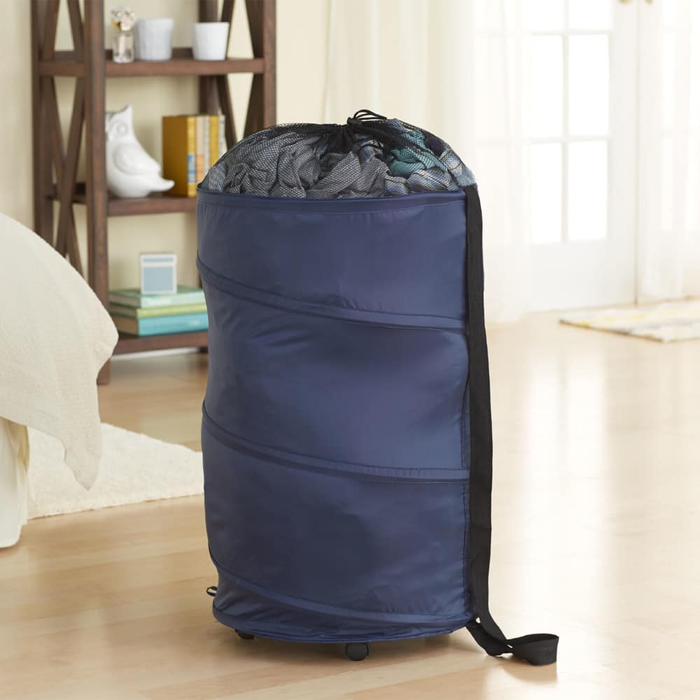 Household Essentials Rolling Pop Up Hamper