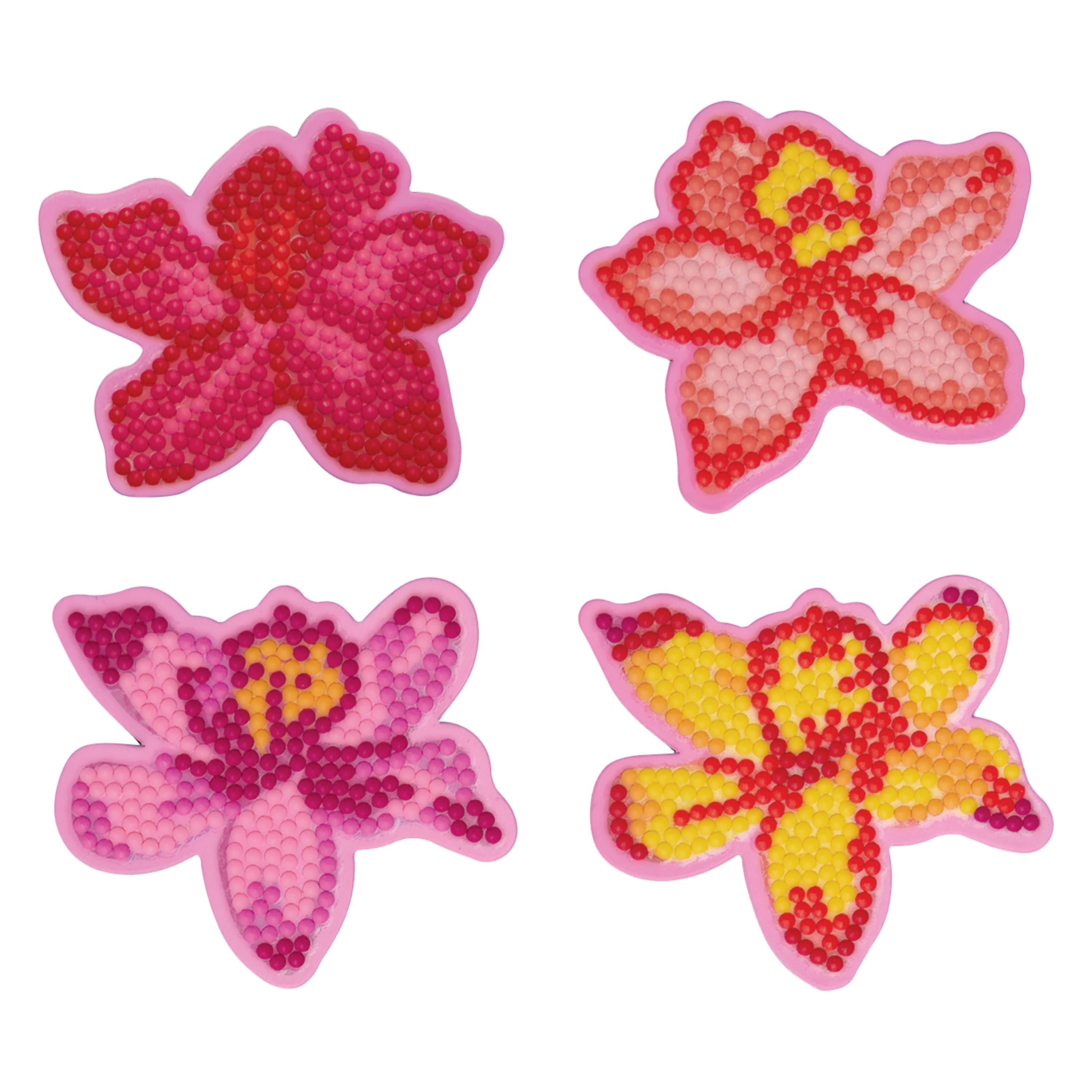 Pink Flowers Diamond Art Magnet Kit by Make Market®