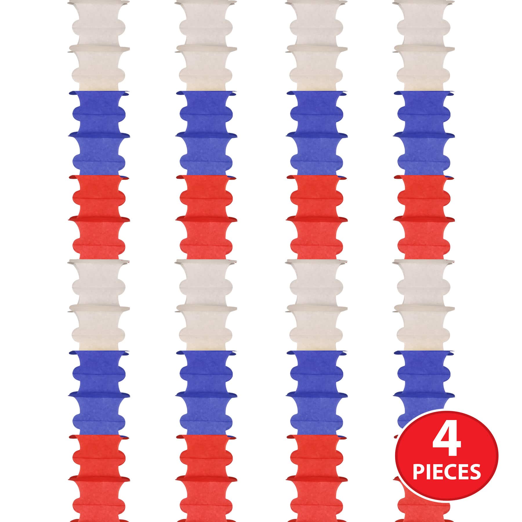 Beistle 14.5ft. Red, White & Blue Ceiling Drops, 4ct.