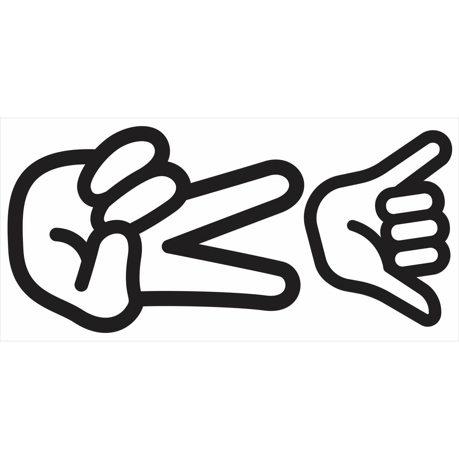 RoomMates Peace Hand Dry Erase Peel & Stick Giant Decals