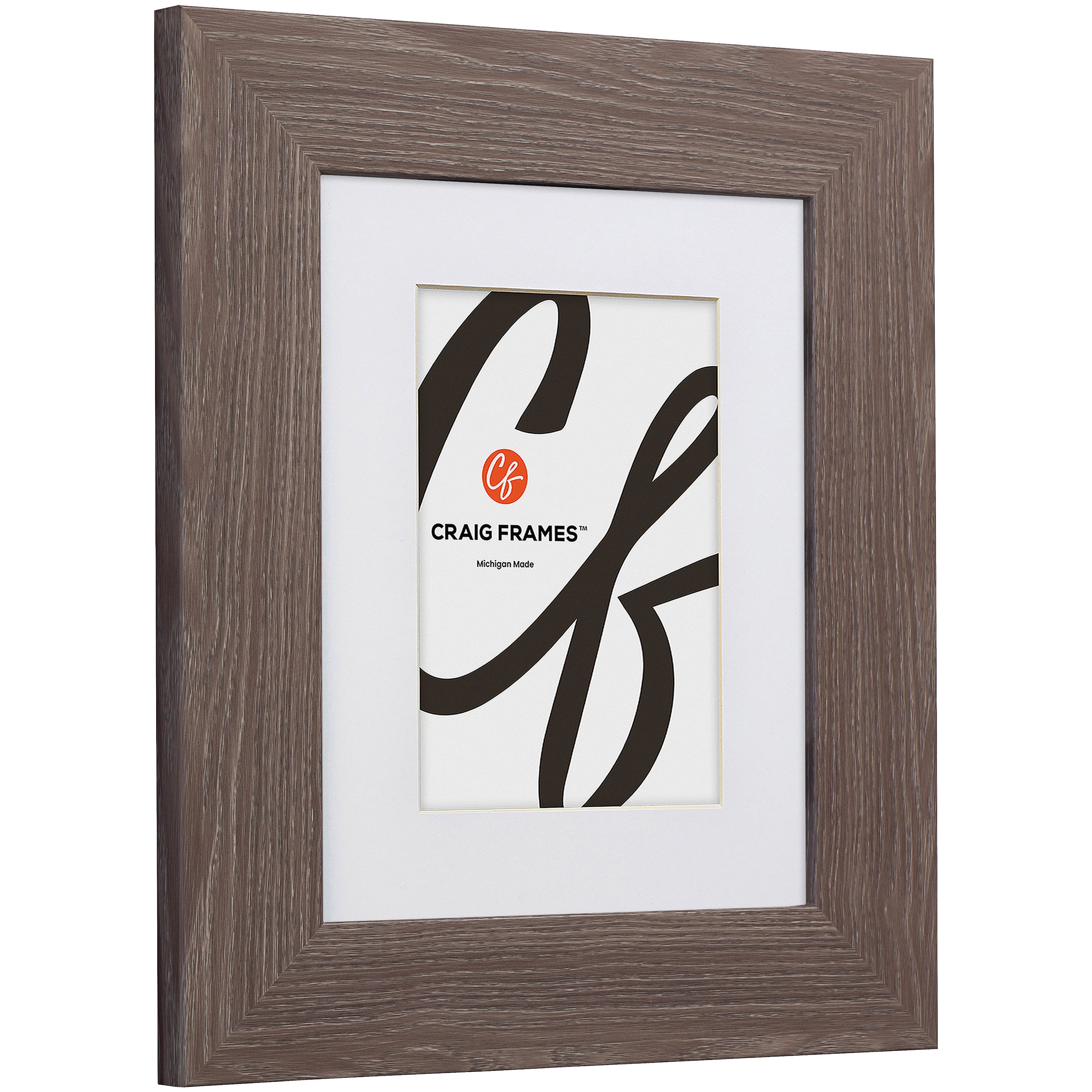 4 Pack Craig Frames American Barn Farmhouse Gray Picture Frame with Mat
