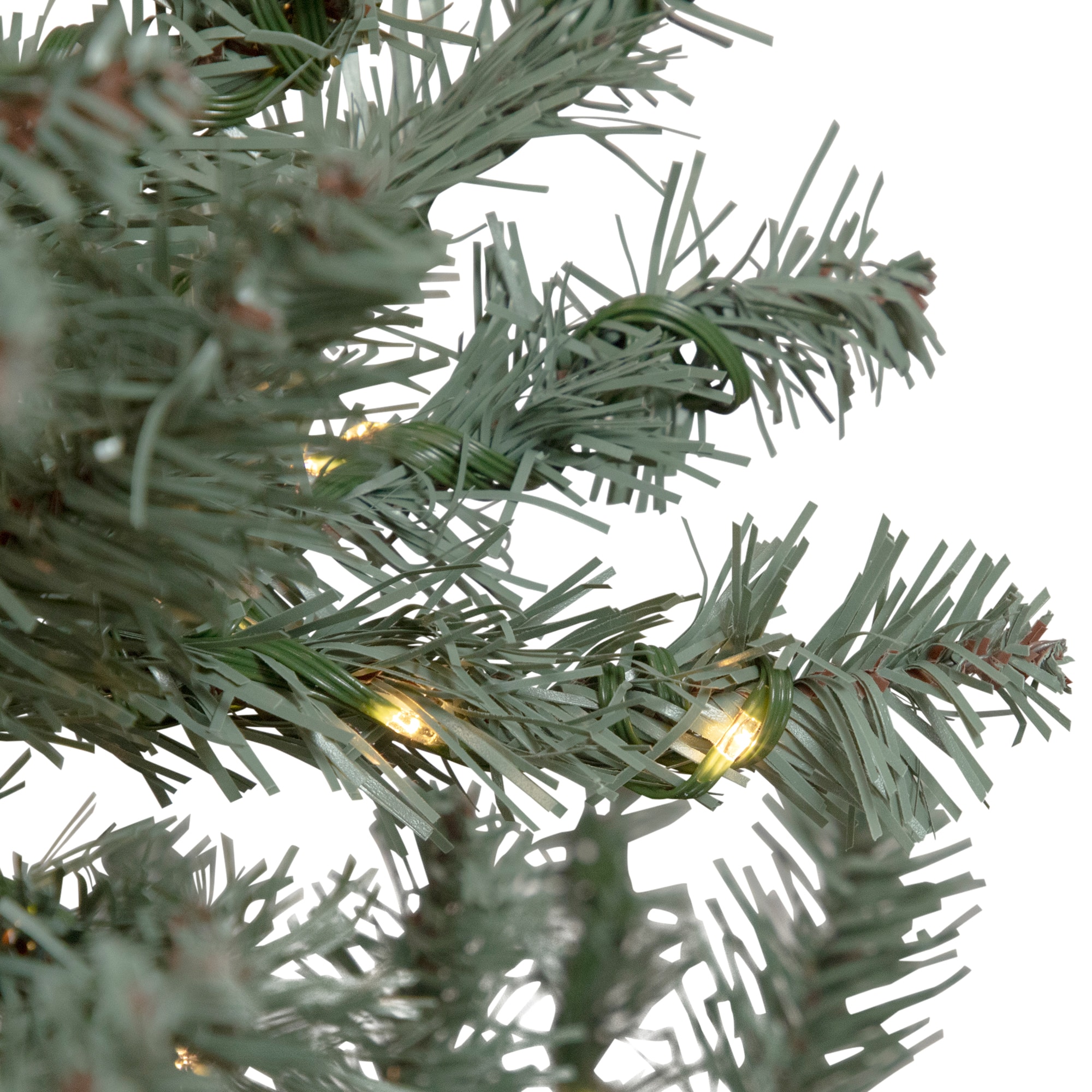 7.5ft. Pre-Lit Full Spruce Artificial Christmas Tree, Clear LED Lights