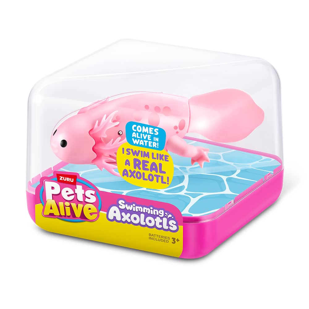 Assorted Zuru Pets Alive Swimming Axolotl Toy, 1pc.