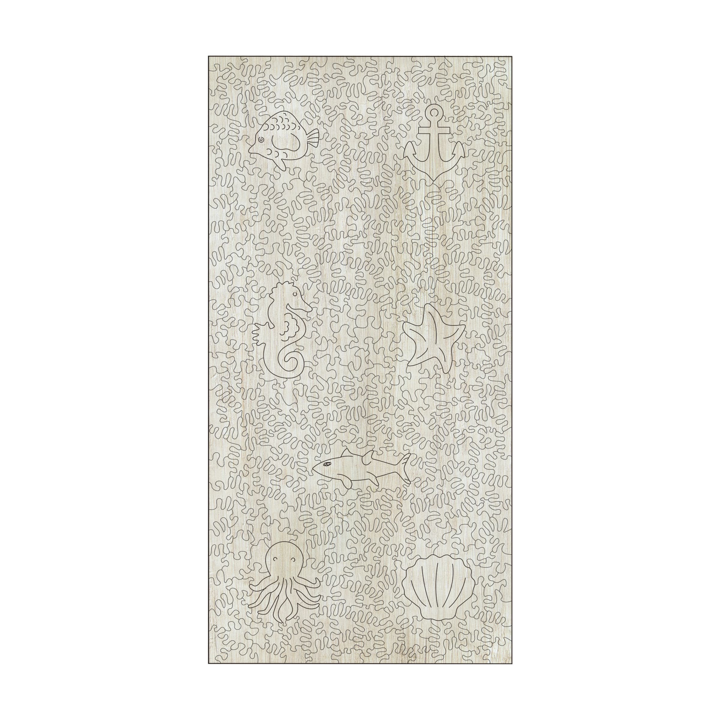 Wooden Jigsaw Puzzle - Fish: 404 Pcs