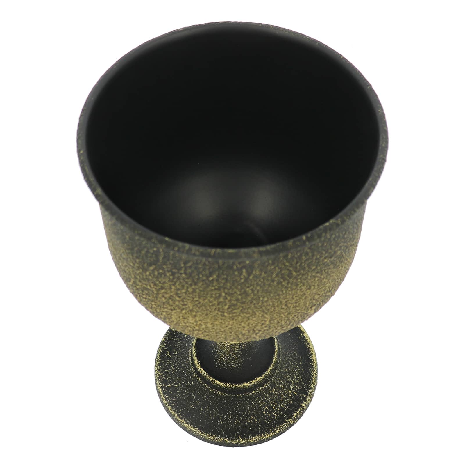 9" Black & Gold Textured Metal Tabletop Urn by Ashland®