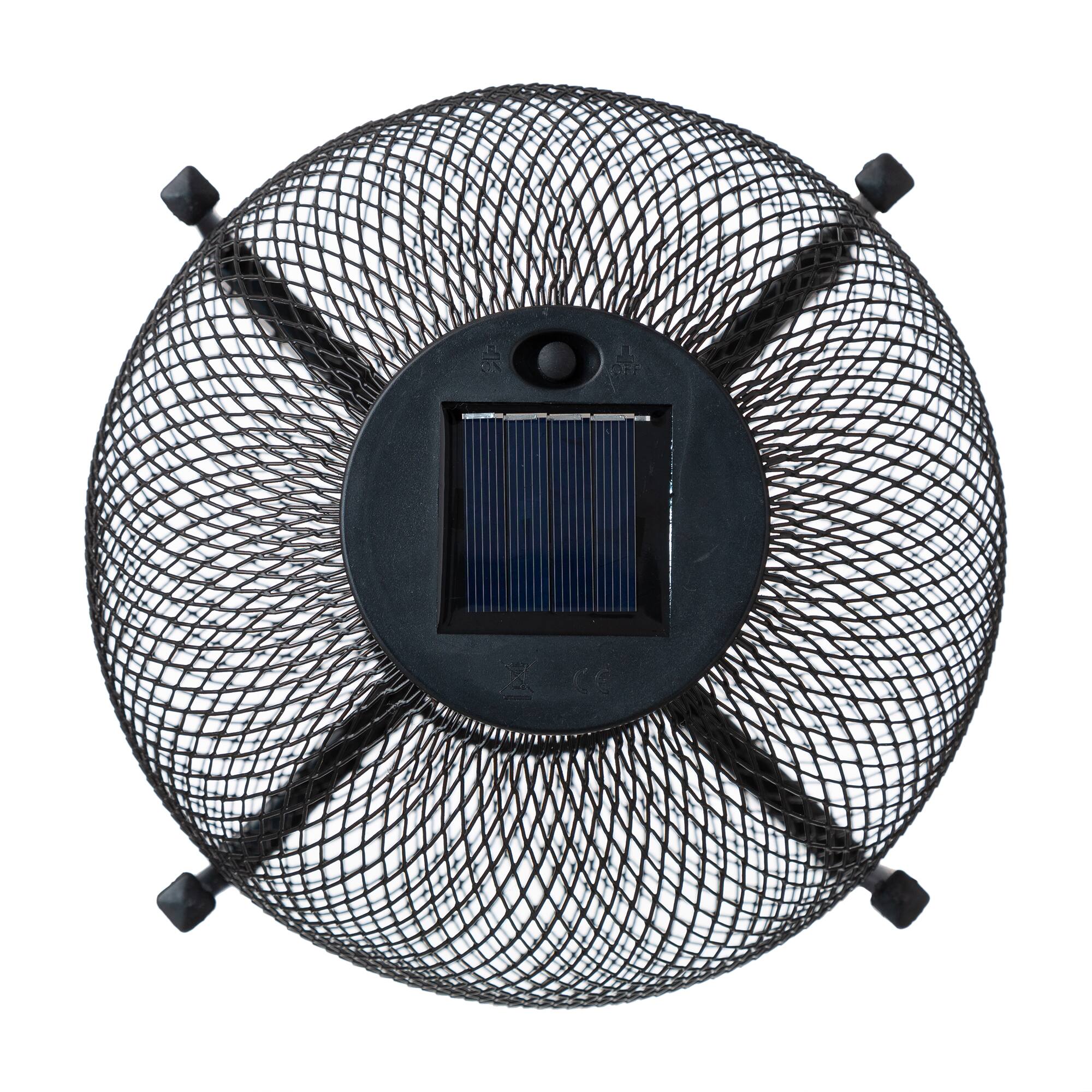 Glitzhome® 11.5" Metal Mesh Solar Powered Lantern with Stand