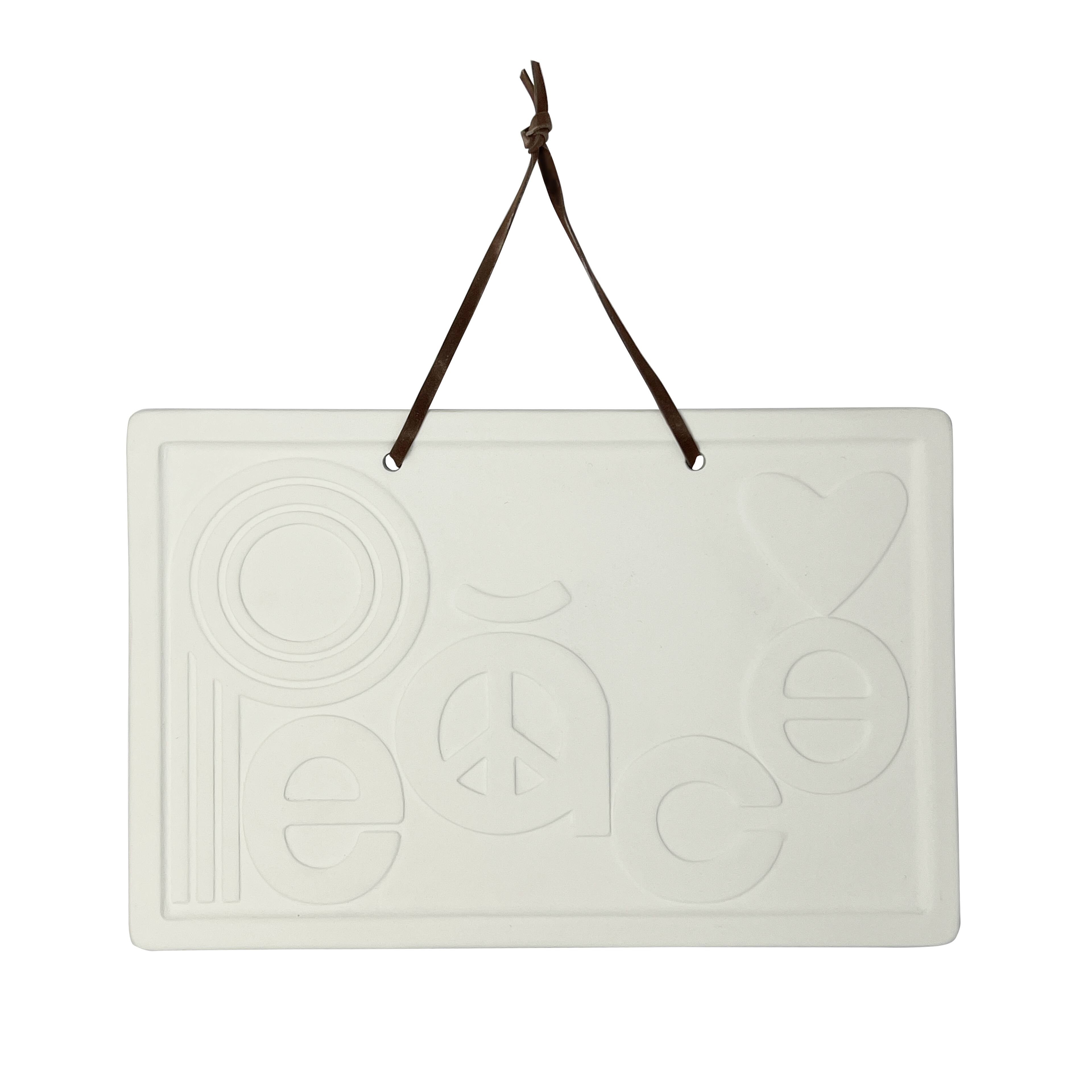 Jonathan Adler x Michaels 10" x 6.5" Peace DIY Ceramic Plaque