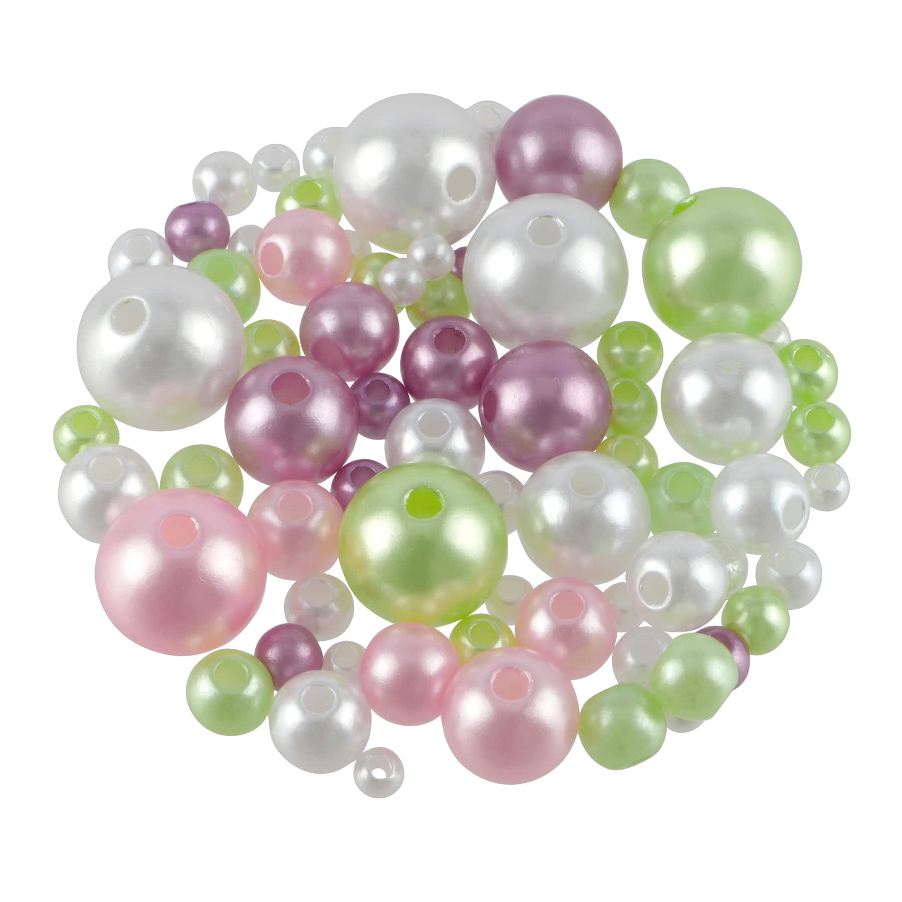 Mixed Pastel Pearl Plastic Craft Beads, 800ct. by Bead Landing