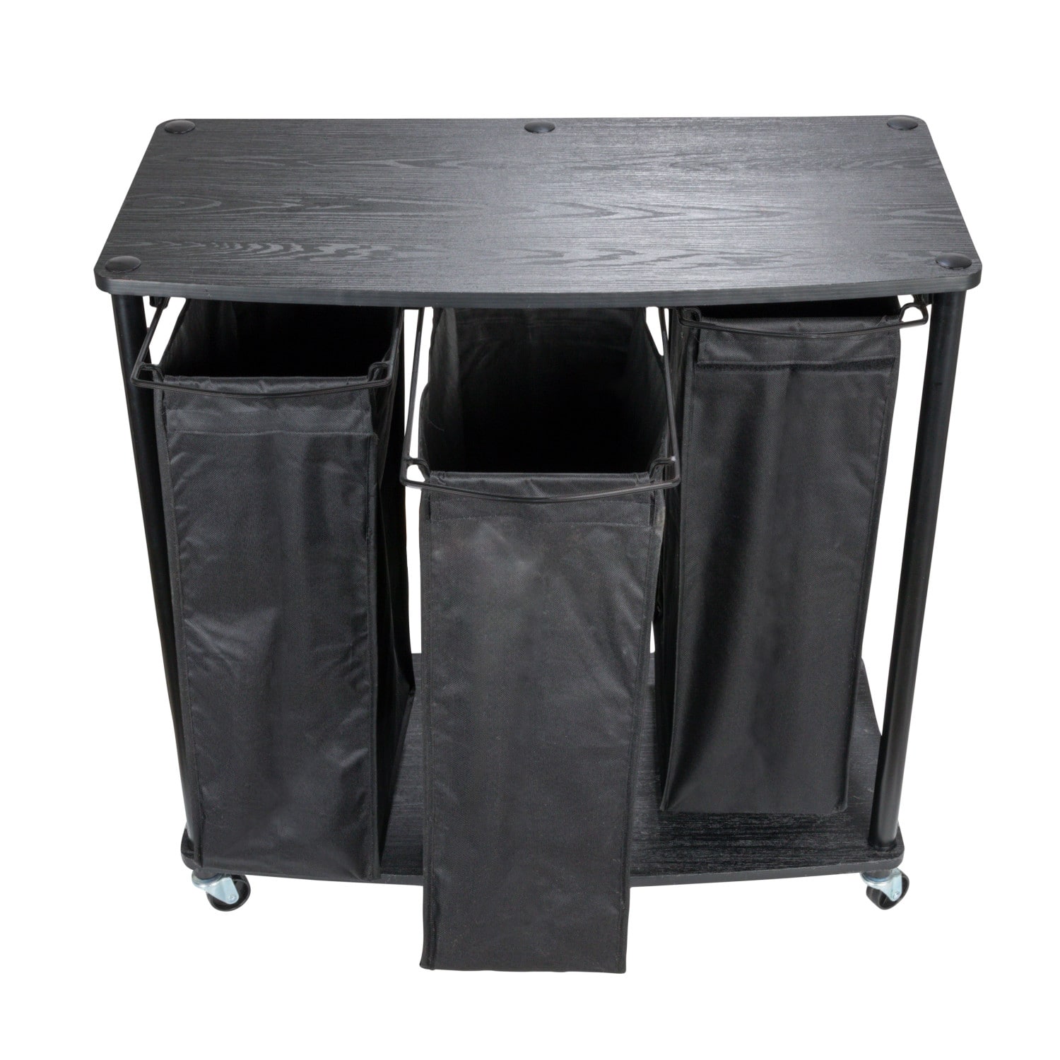 Household Essentials 3-Bag Laundry Sorter with Laminate Shelving