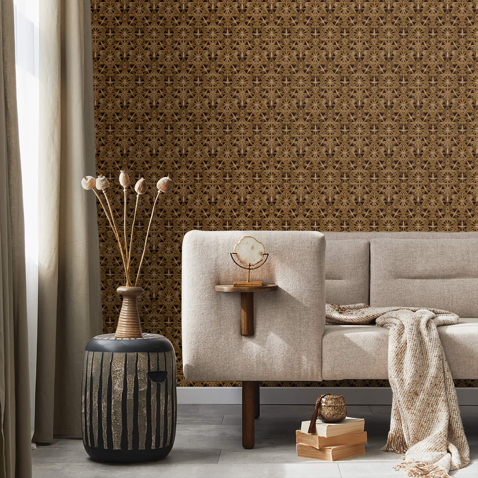 Tommy Bahama® Rattan Lattice Peel & Stick Wallpaper