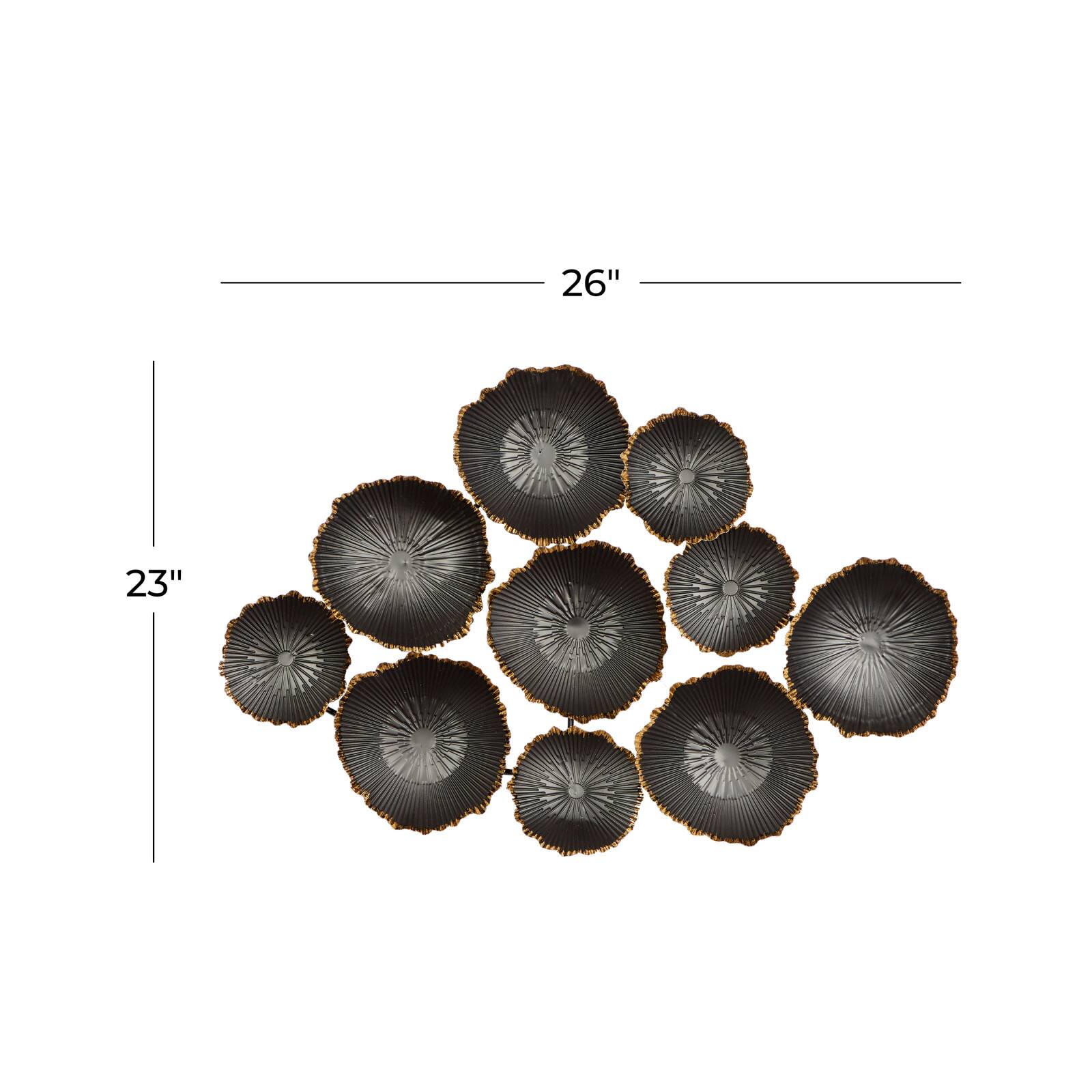 CosmoLiving by Cosmopolitan Black Metal Wall Décor
