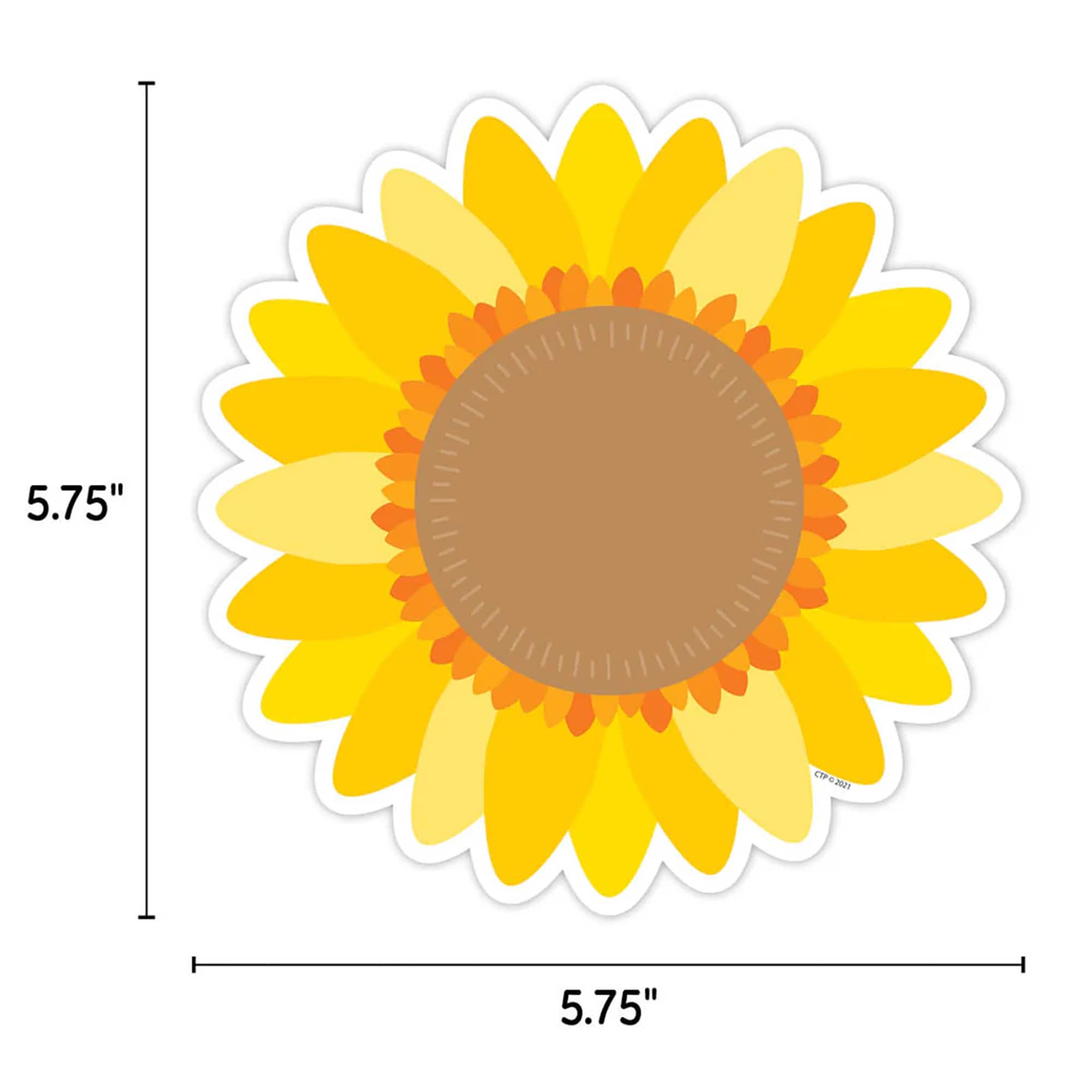 Creative Teaching Press®  6" Sunflower Designer Cut-Outs, 3 Packs of 36
