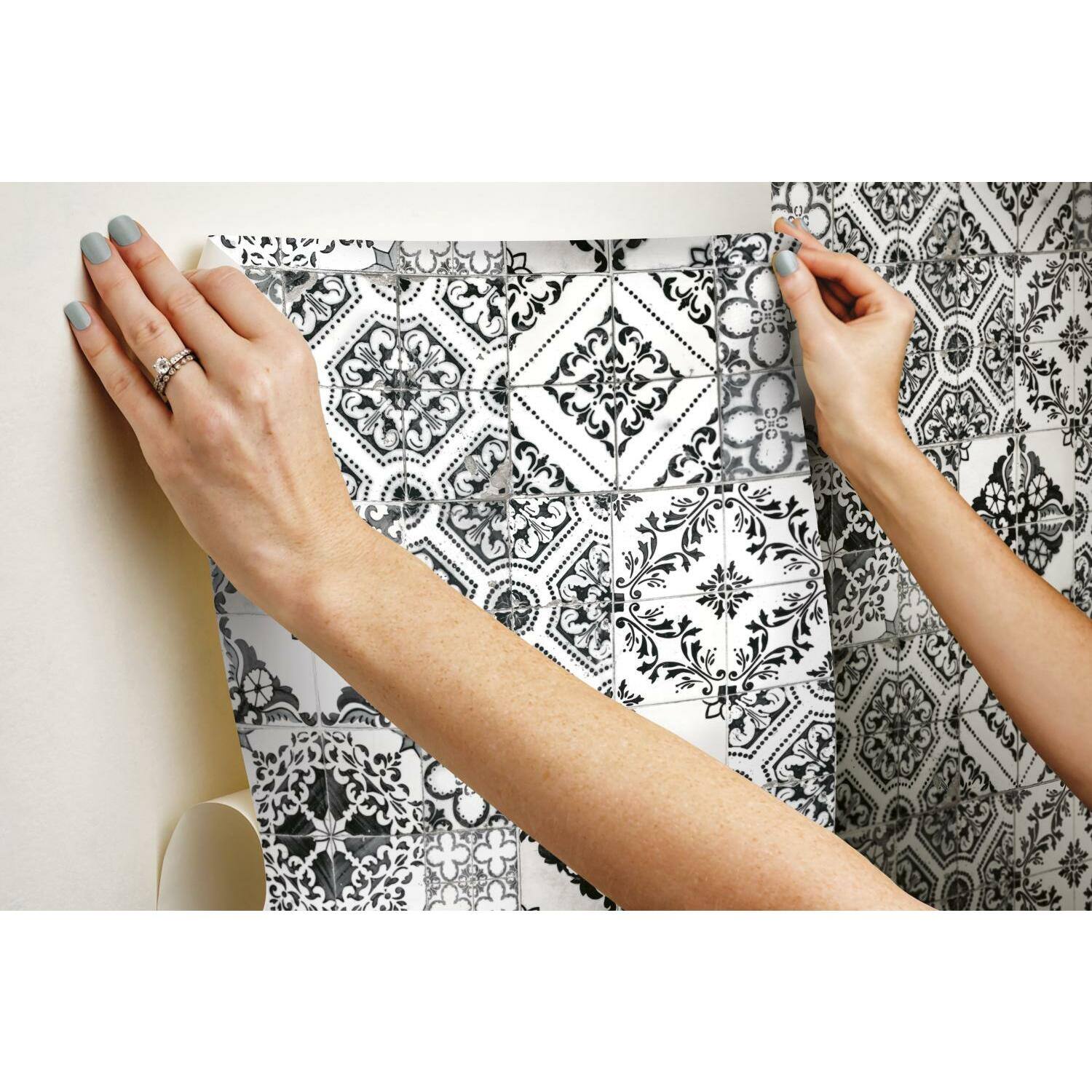 RoomMates Mediterranean Tile Peel & Stick Wallpaper