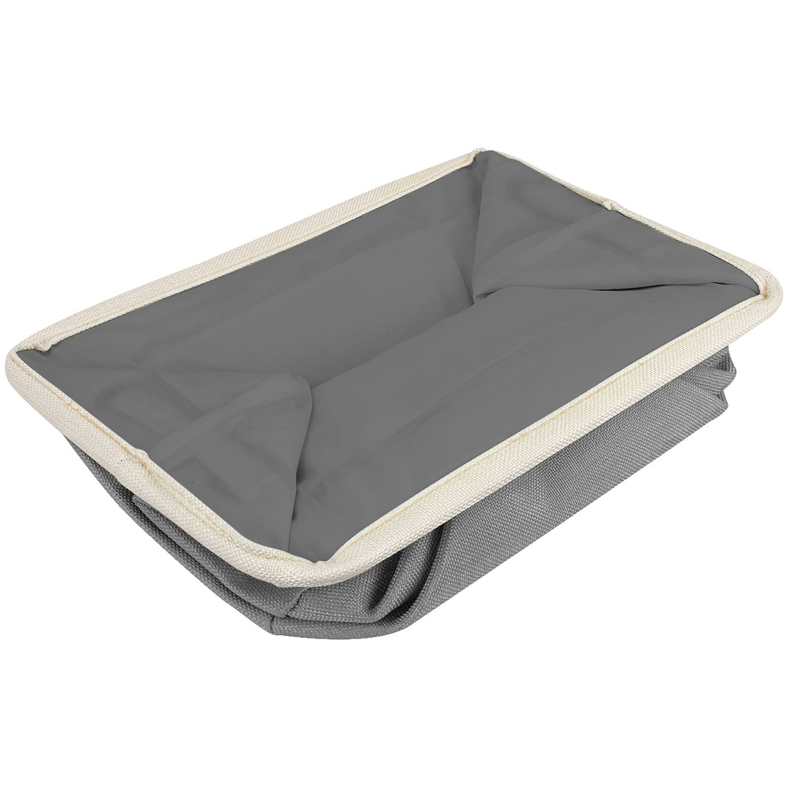 Sorbus 11" Gray Twill Cursive Love Live Laugh Storage Basket Set