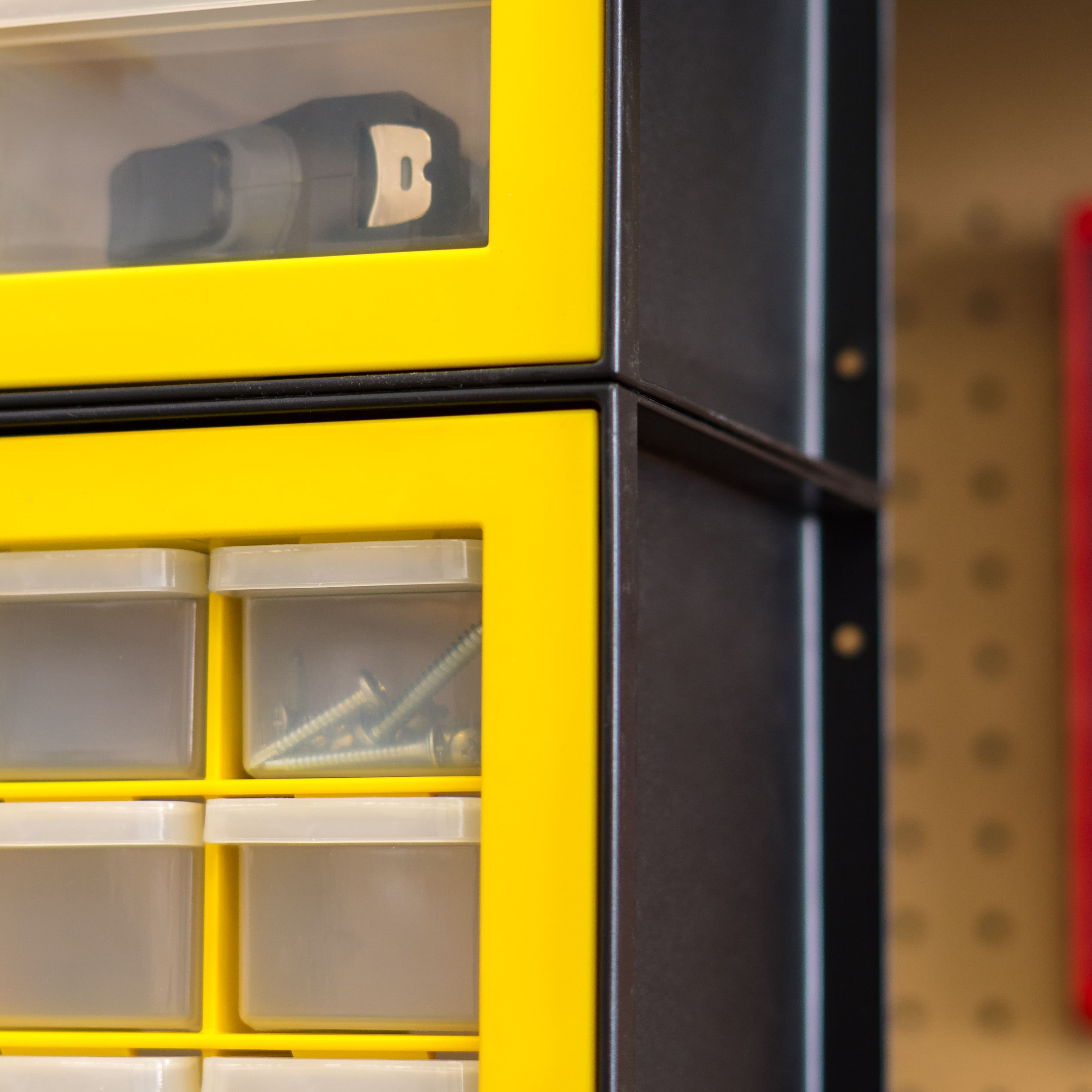 IRIS® Yellow & Black 44-Drawer Parts Cabinet